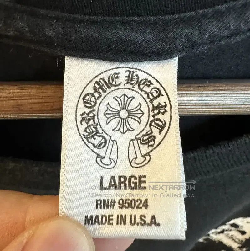 Chrome Hearts Black Cotton Graphic Tee .