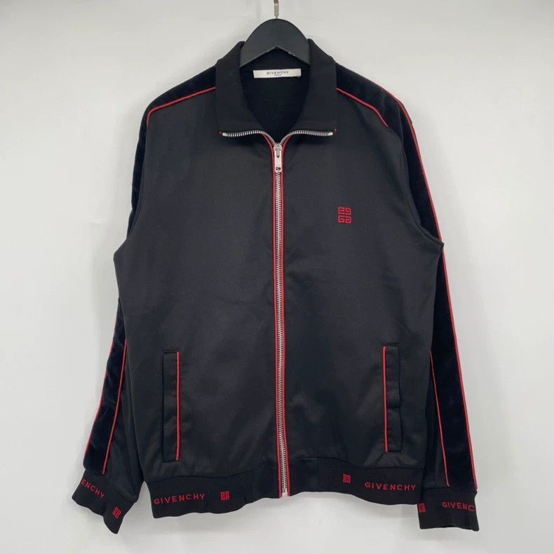 Givenchy Givenchy Velvet Embroidered Four-Panel Letter Zipper Jacke Size US L / EU 52-54 / 3 - 1 Thumbnail