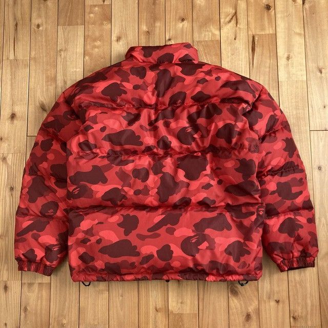 Bape 🔥Reversible🔥 BAPE Red Camo Puffer Down Jacket a bathing ape Size US L / EU 52-54 / 3 - 3 Thumbnail