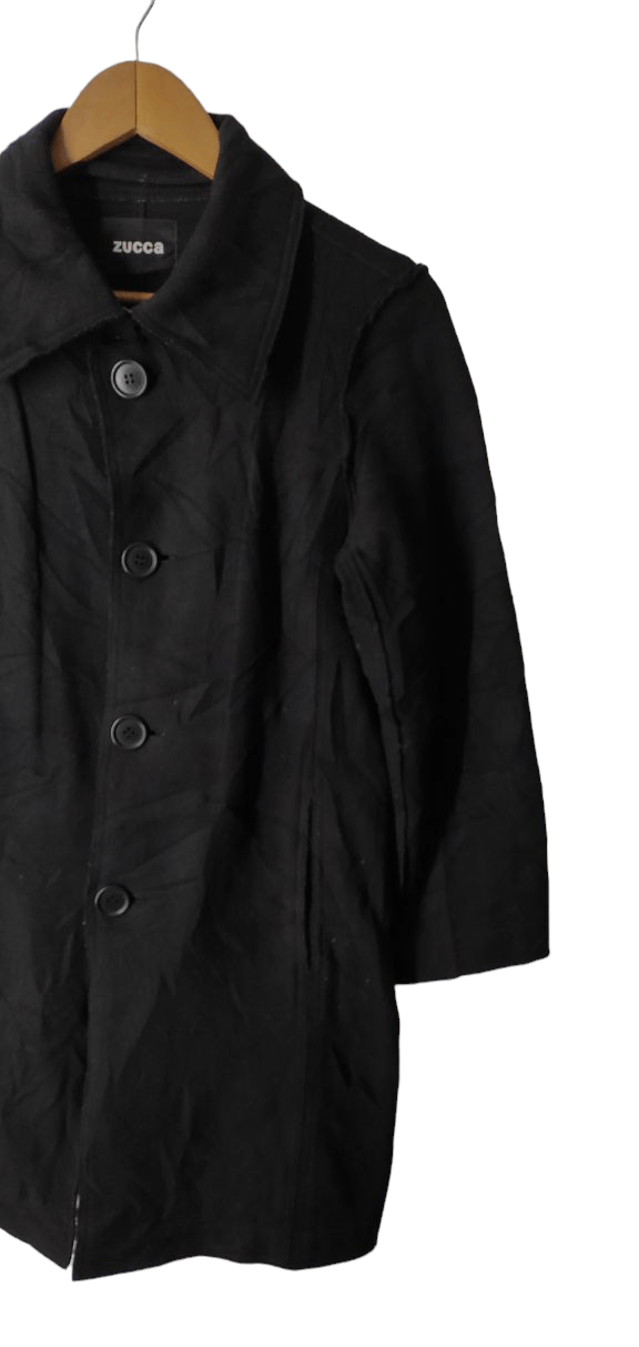 CABANE de ZUCCa ZUCCA BY ISSEY MIYAKE WOOL PEACOAT JACKET Size S / US 4 / IT 40 - 8 Thumbnail