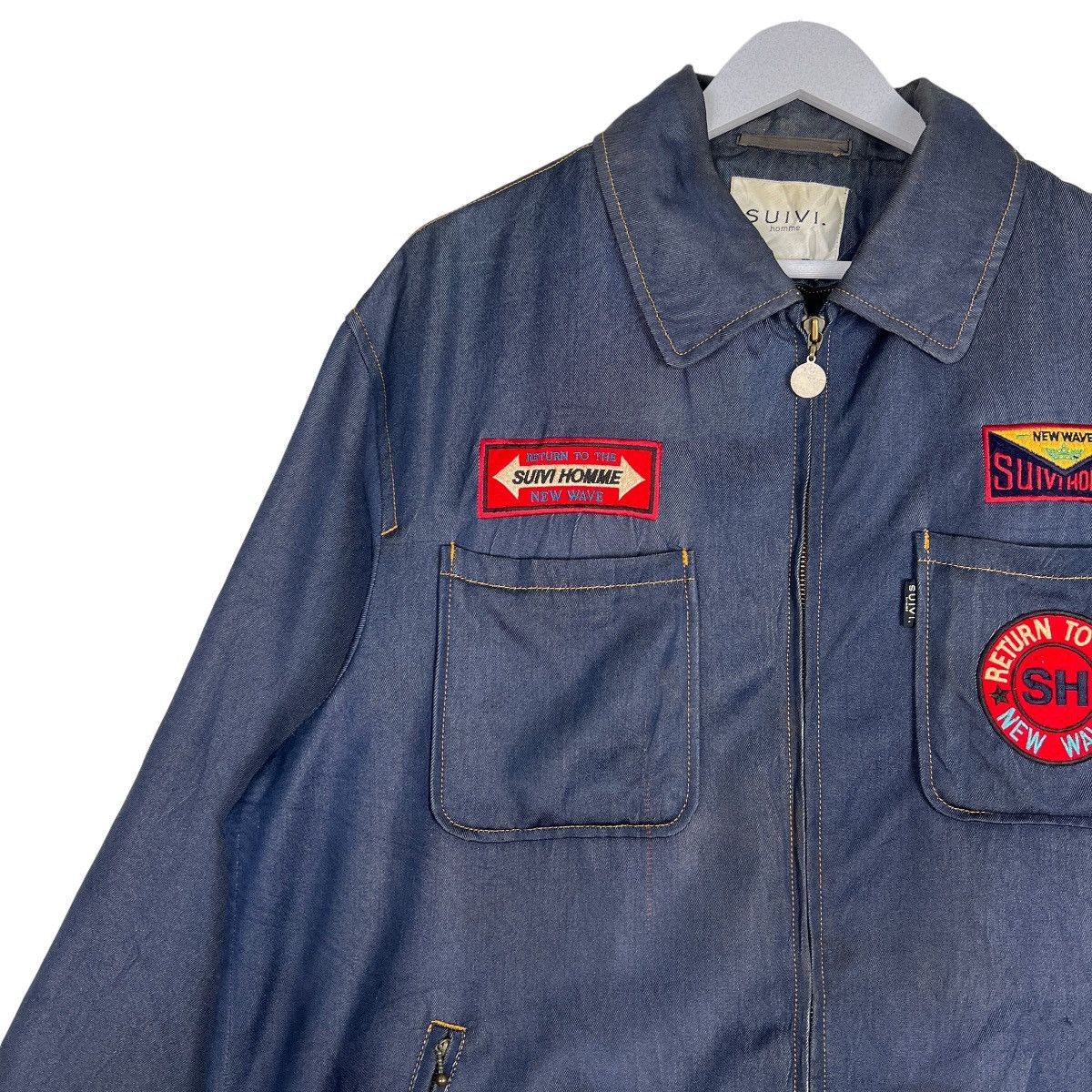 Vintage 🔥 SUIVI HOMME PATCHES BLOUSON JACKET Size US M / EU 48-50 / 2 - 4 Thumbnail