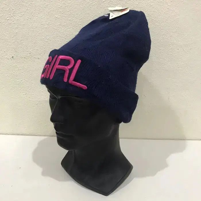 Japanese Brand Japanese Brand Girl Spellout Beanie Hat Size ONE SIZE - 3 Thumbnail