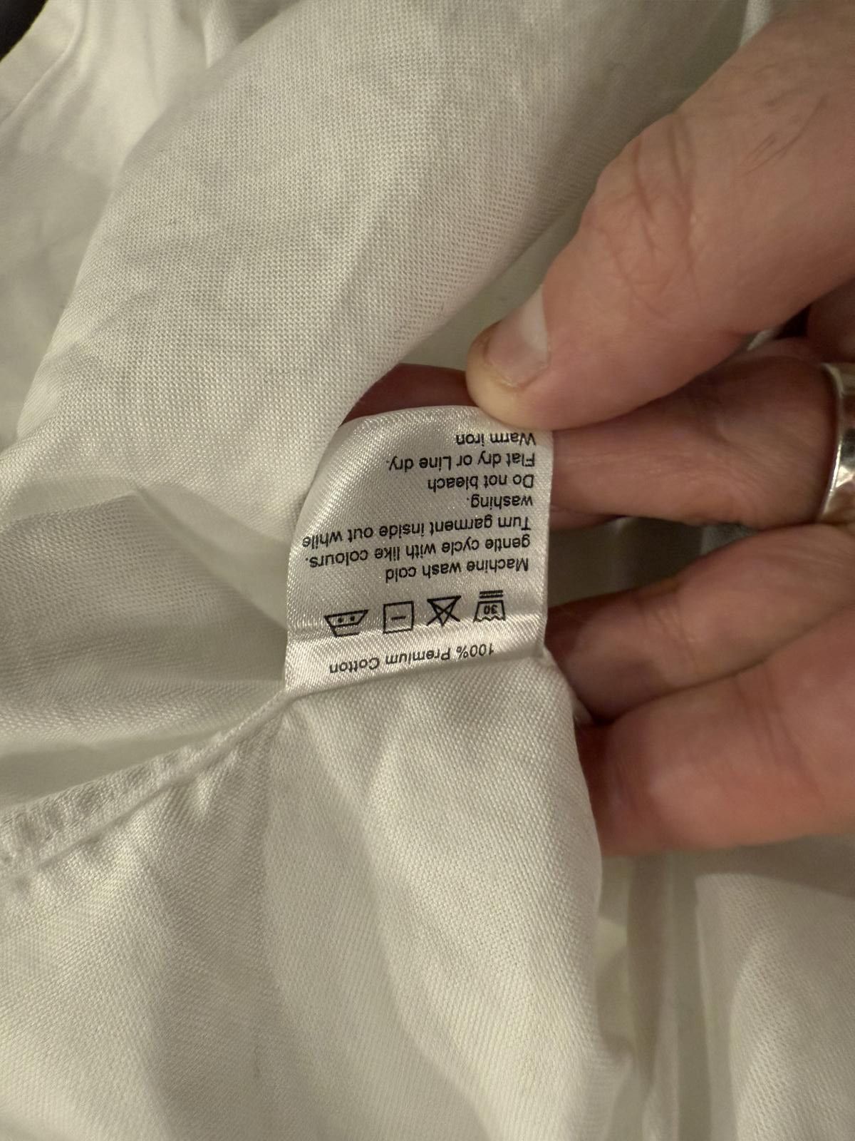 Designer Spier & Mackay Contemporary White Dress Shirt Size US XL / EU 56 / 4 - 4 Thumbnail