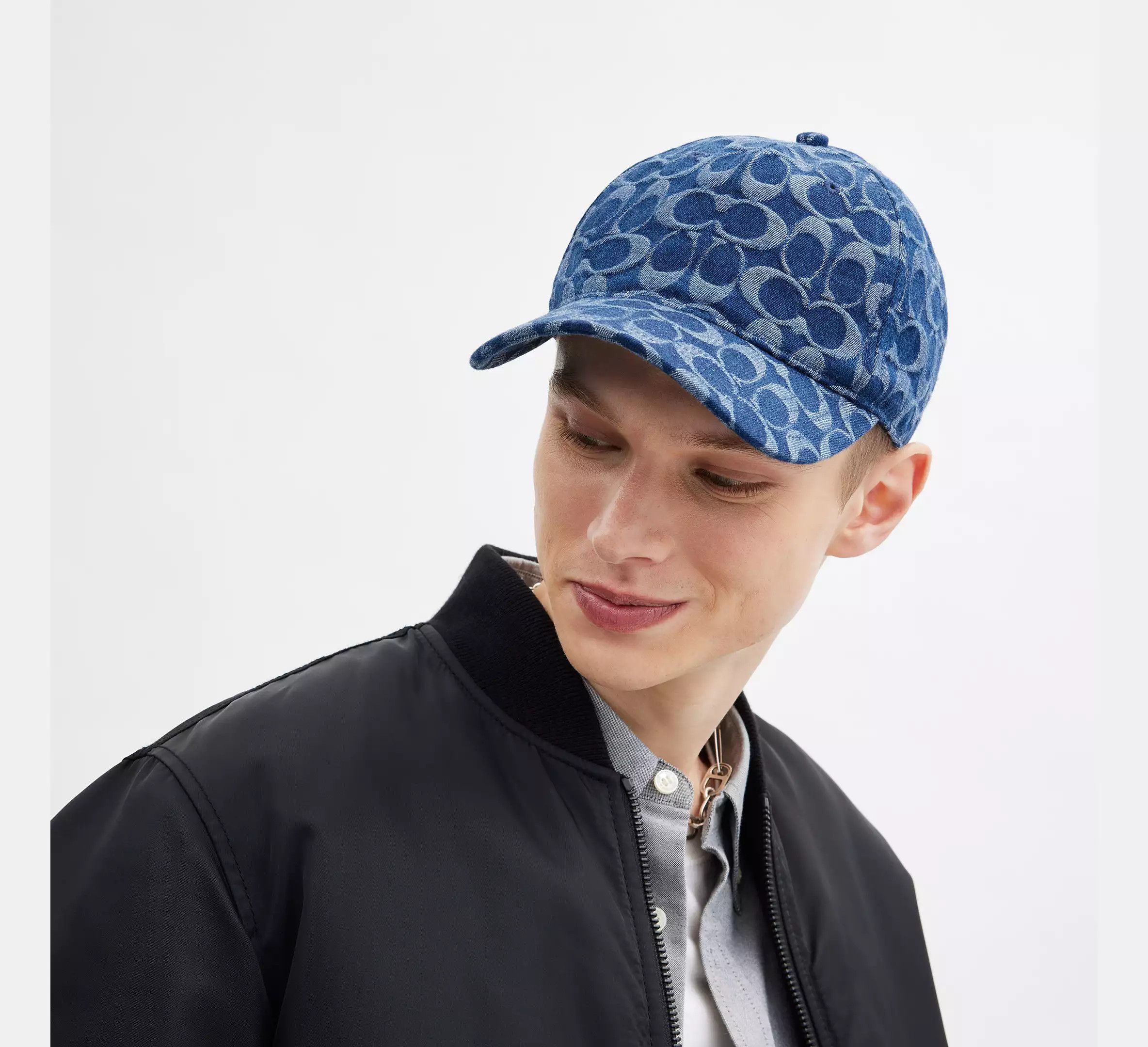 Coach Signature Denim Baseball Hat M/L CZ925 | Grailed