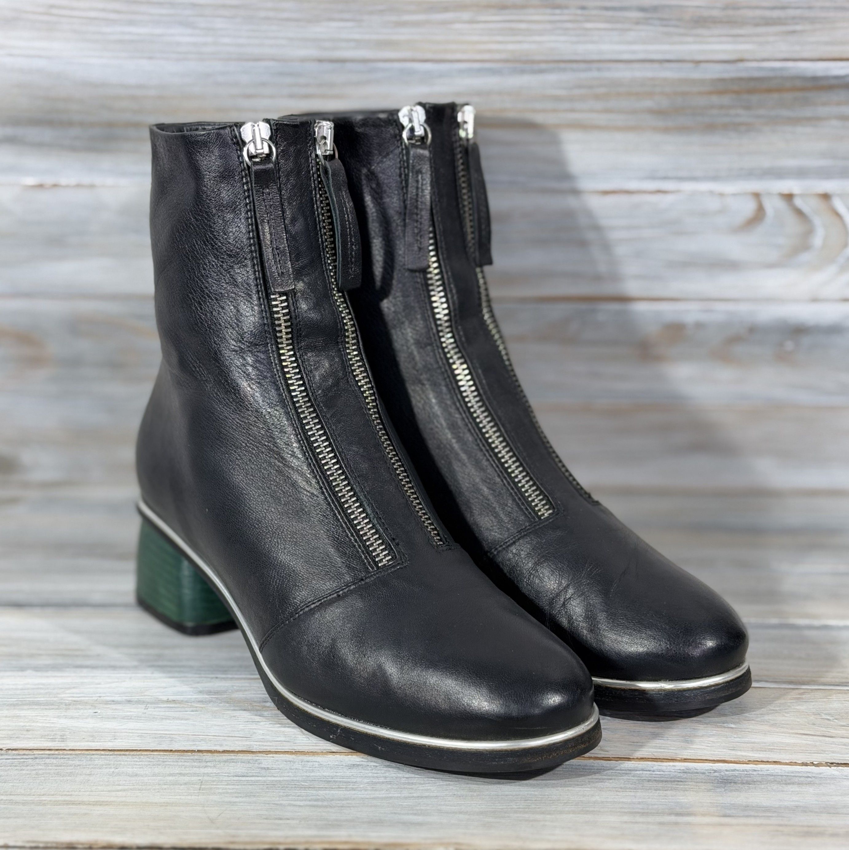 Halmanera HALMANERA Heels Leather Boots Handmade In Italy Luxury Brand Size US 8 / IT 38 - 14 Thumbnail