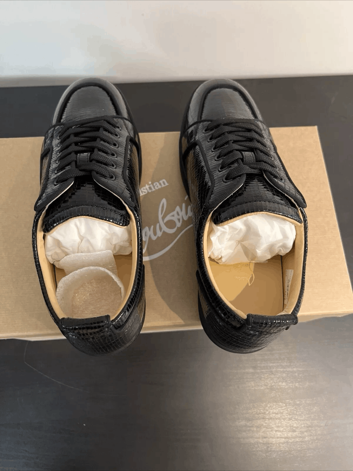 Christian Louboutin Christian Louboutin Louis Junior Spikes Reptile Alligator Size US 10 / EU 43 - 4 Thumbnail