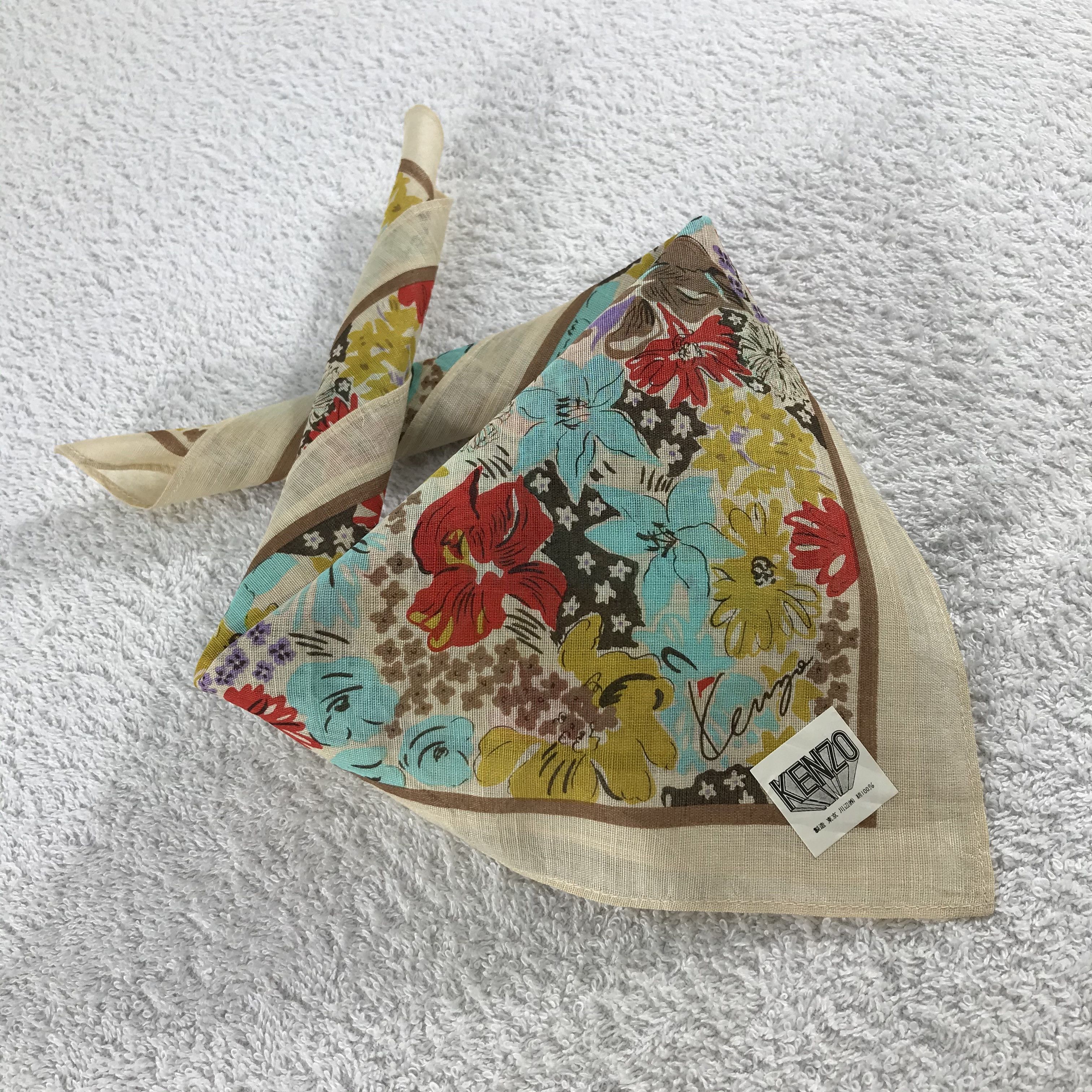 Kenzo × Vintage Kenzo Bandana / Handkerchief / Neckerchief - S240 Size ONE SIZE - 4 Thumbnail