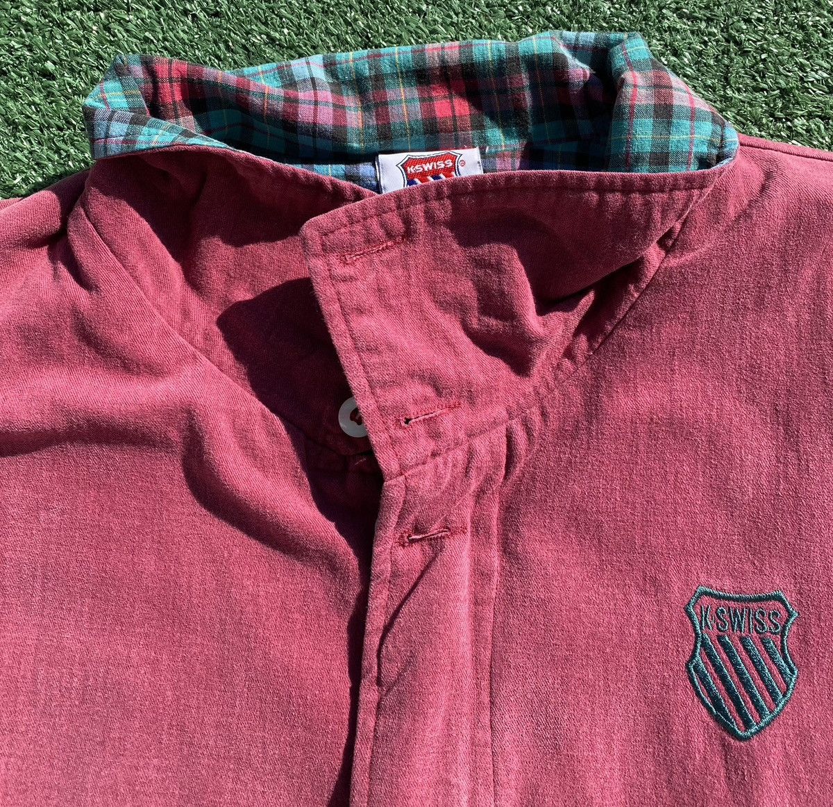 K-Swiss Vintage 90’s K Swiss Plaid Lining Full Zip Jacket Men’s XL Size US XL / EU 56 / 4 - 4 Thumbnail
