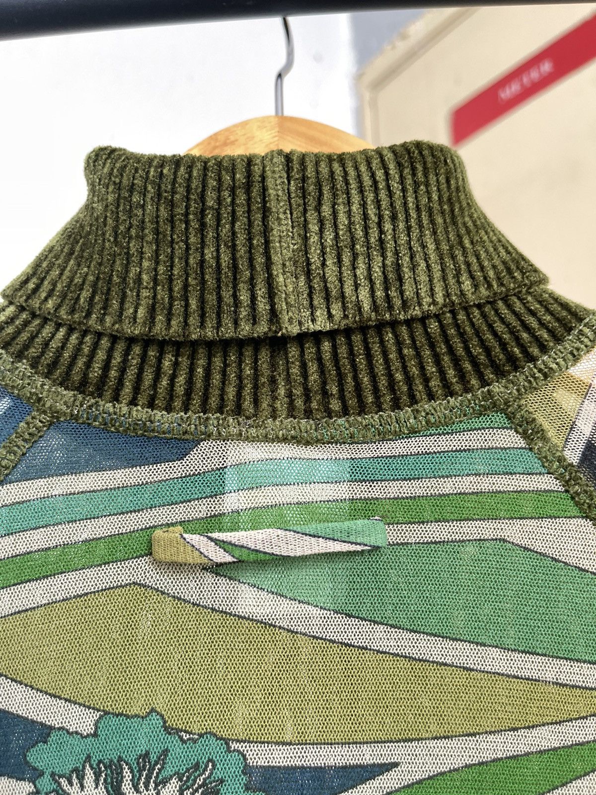Jean Paul Gaultier Jean Paul Gaultier Soleil Mesh Longsleeve Turtleneck Floral Size M / US 6-8 / IT 42-44 - 5 Thumbnail