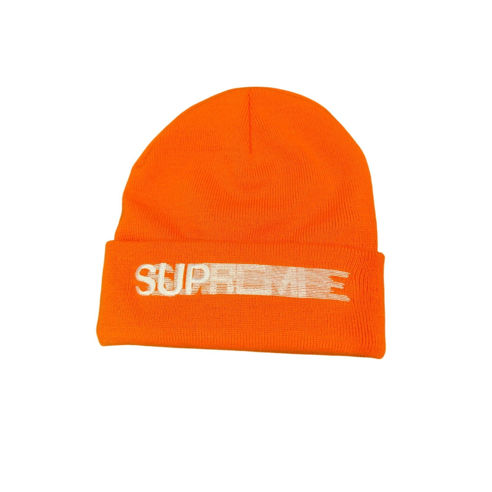 Supreme Supreme Motion Beanie (orange) tried on Size ONE SIZE - 1 Thumbnail