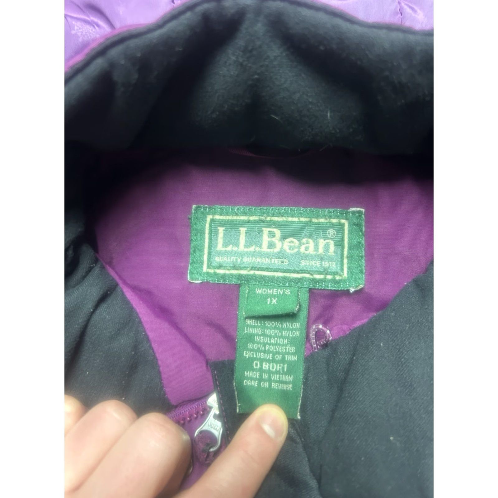Vintage VINTAGE LL Bean hooded puffer jacket purple insulated ski snow Women’s 1X XL Jacket Hooded Winter Women’s XL Purple Nylon Ski G4 Size XL / US 12-14 / IT 48-50 - 5 Thumbnail