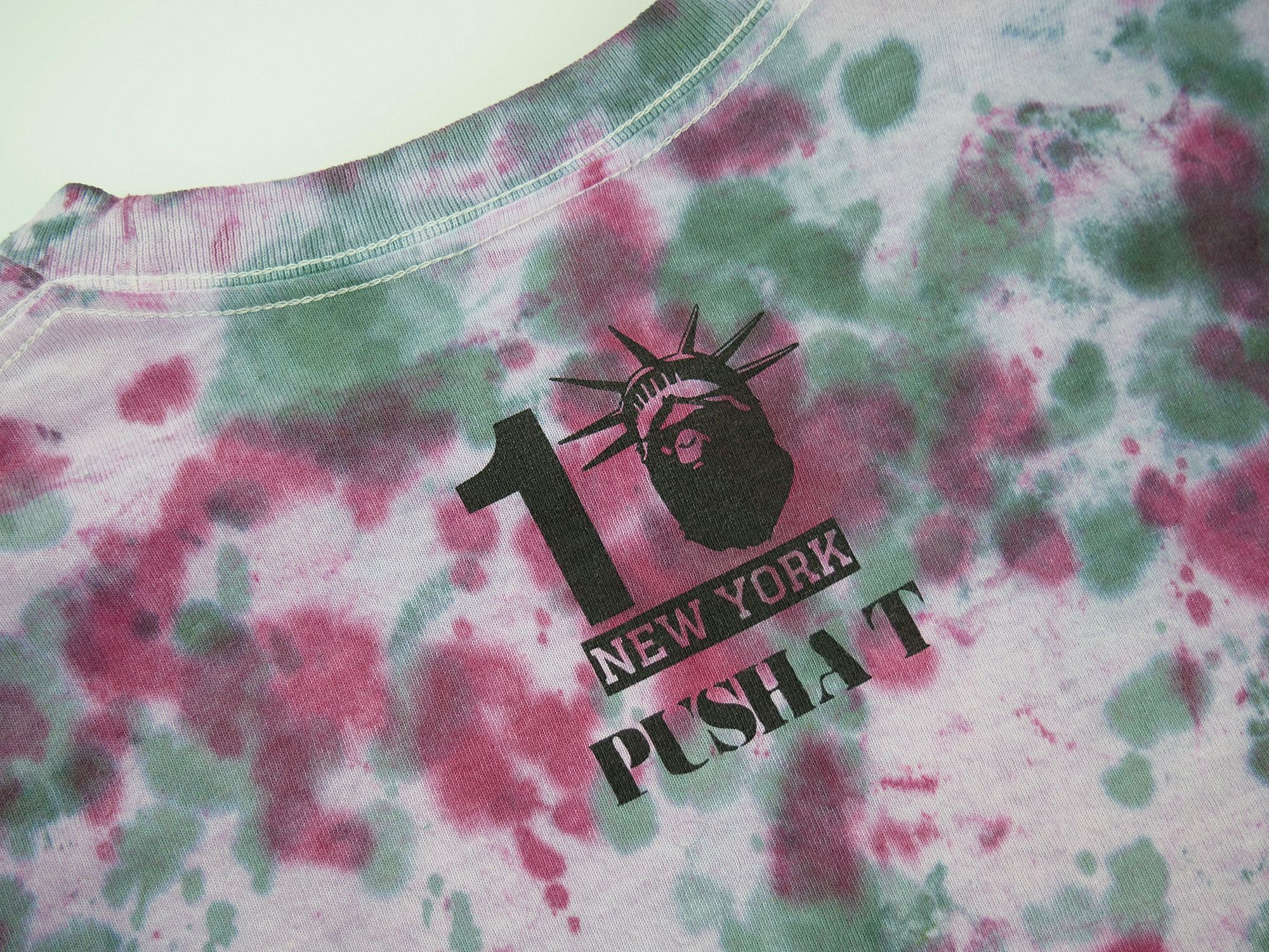 Bape Bape X Pusha T 10th year NYC color dye longsleeve Size US S / EU 44-46 / 1 - 7 Thumbnail