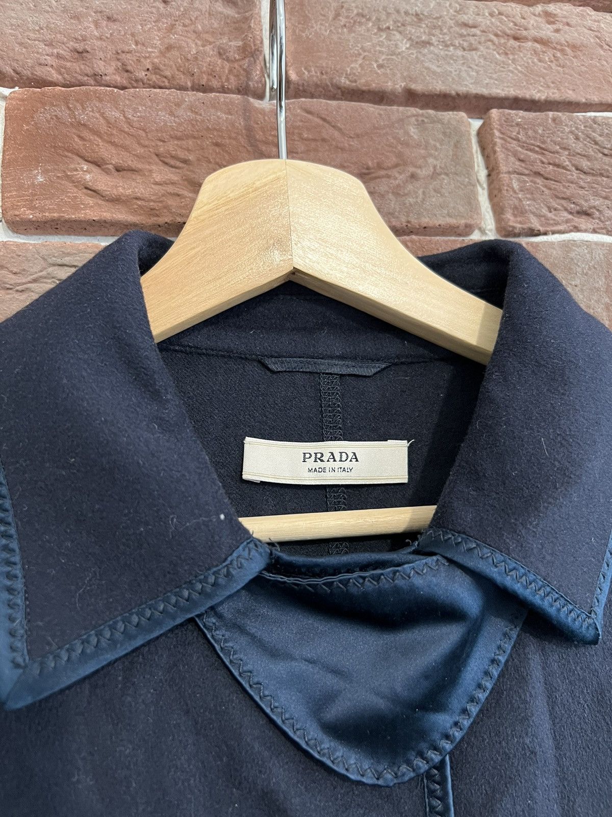 Prada Rare Prada Woman Camel Coat 42 Navy Luxury Classy Fashion Size M / US 6-8 / IT 42-44 - 3 Thumbnail