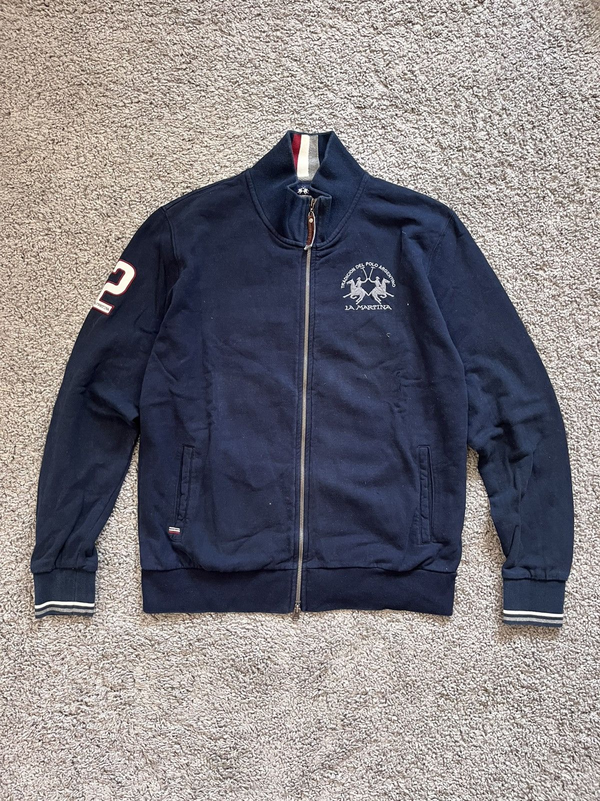 La Martina Vintage La-Martina Zip-Up #3 (Hoodie) Size US L / EU 52-54 / 3 - 1 Thumbnail