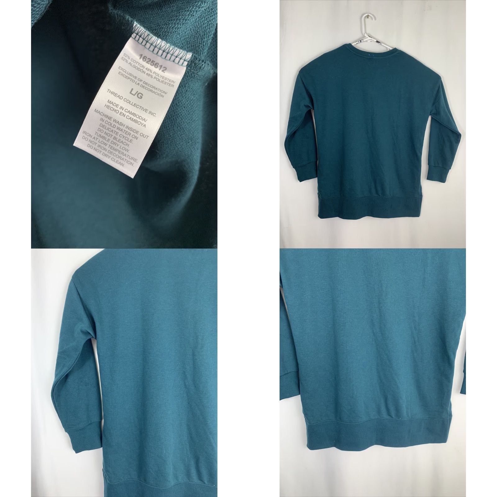 Ellen Tracy VINTAGE Ellen Tracy Womens Large Dark Green Merry Bright Christmas Crewneck Sweater Size L / US 10 / IT 46 - 8 Thumbnail