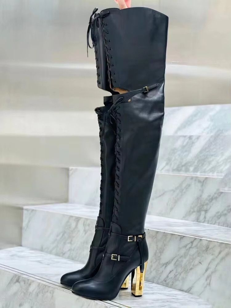 Fendi o1loc1c0824 Boot in Black Size US 7 / IT 37 - 4 Thumbnail