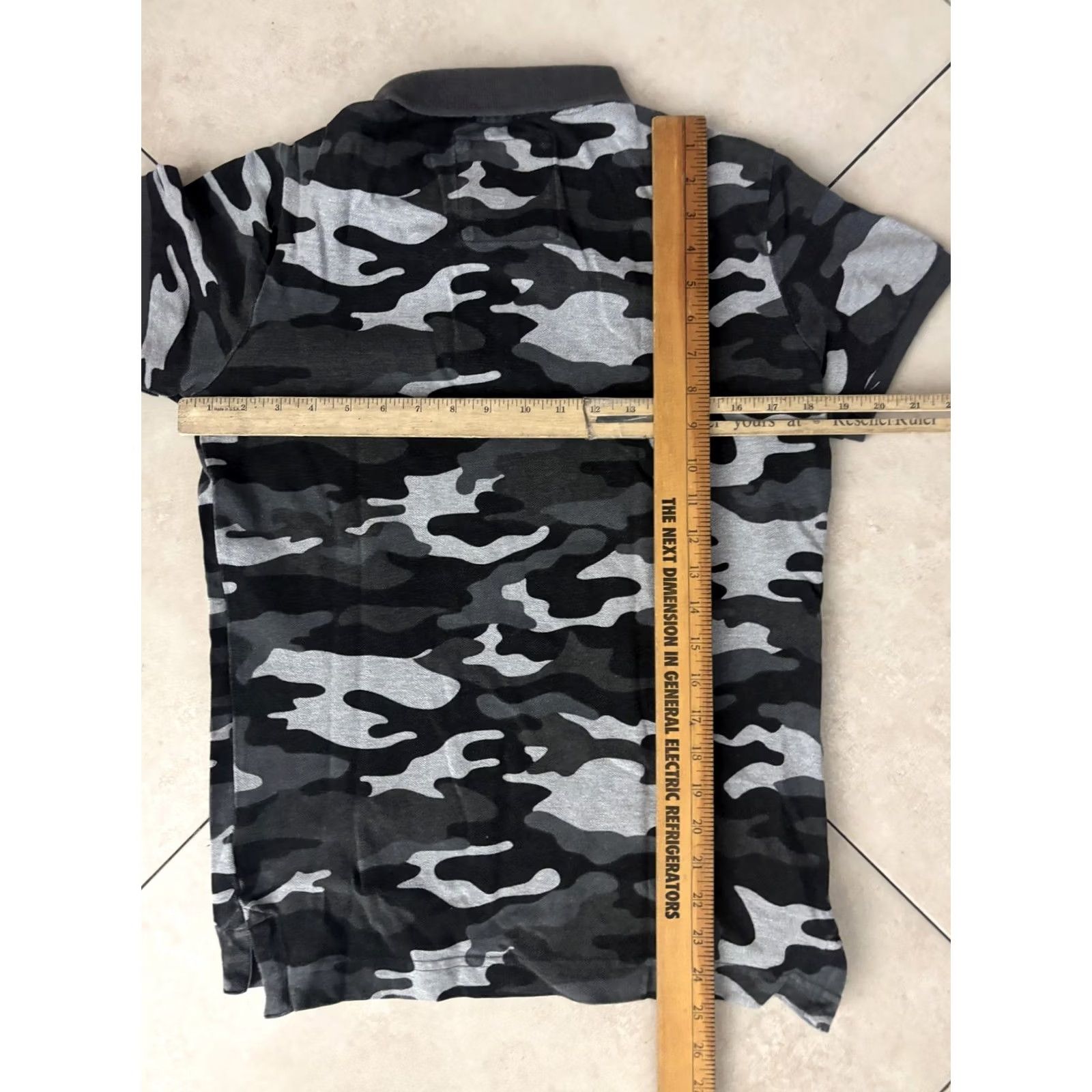 Superdry VINTAGE Superdry Polo Shirt Mens Small Gray Black Camouflage Classic Pique Logo Cotton Size US S / EU 44-46 / 1 - 7 Thumbnail