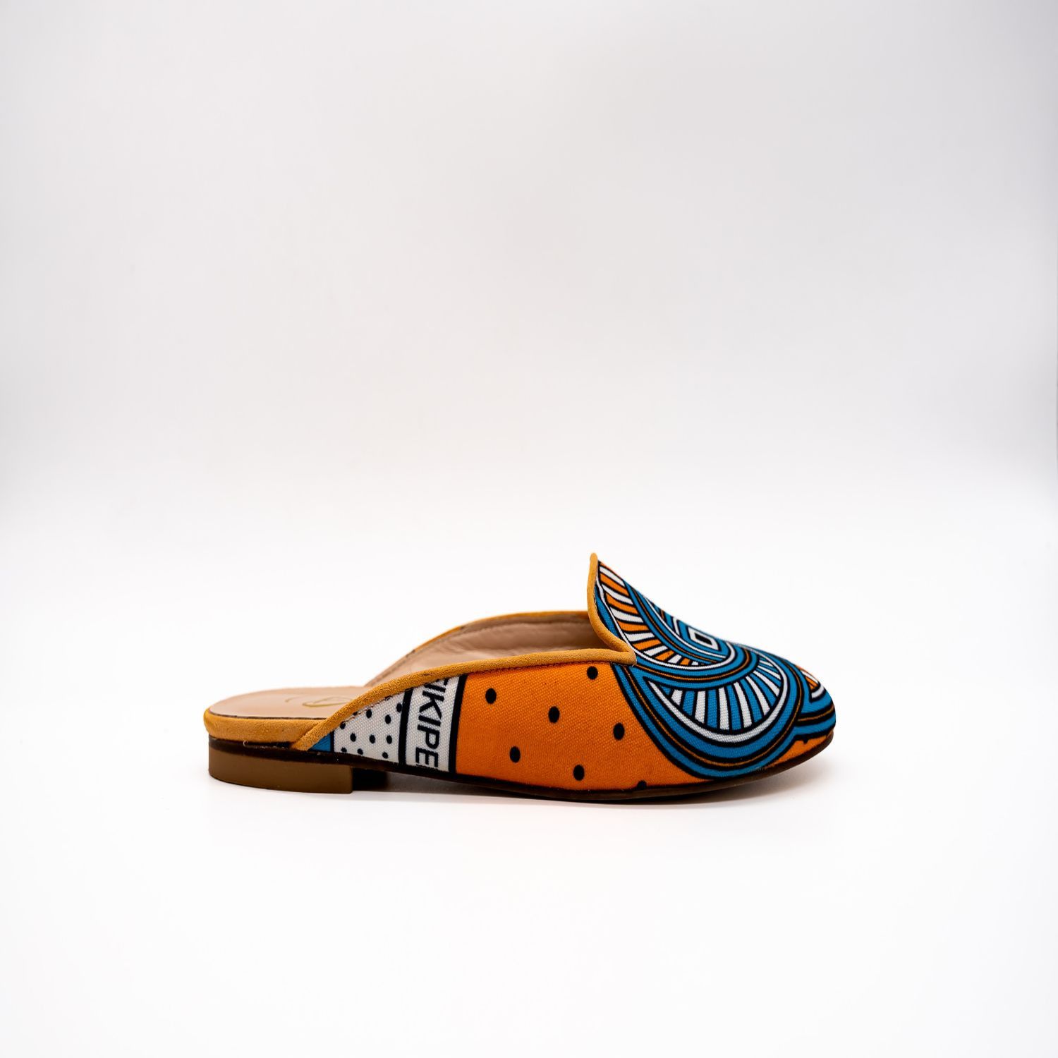 BIZU Chic Mule, Slip on - Orange & Turquoise, Vortice Size US 8.5 / IT 38.5 - 2 Thumbnail
