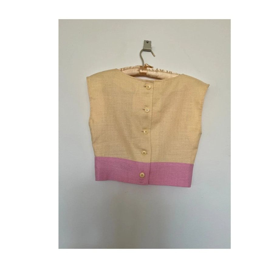 Oscar De La Renta VINTAGE 70'S Oscar De La Renta Couture SKIRT + MATCHING TOP Size 27" / US 4 / IT 40 - 5 Thumbnail