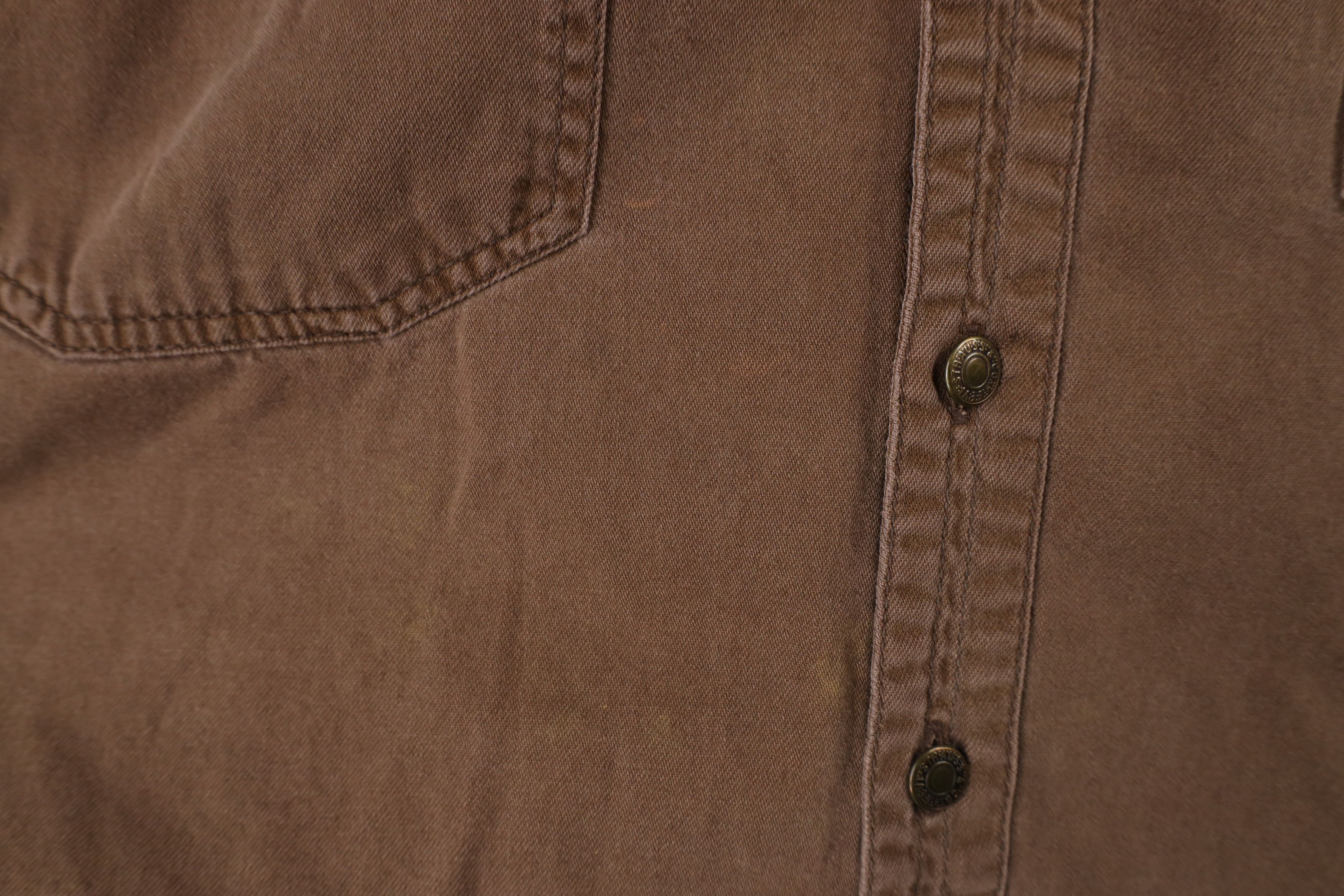 Levi's × Vintage Vintage 90s Levis Denim Jean Collared Button Shirt Brown Size US L / EU 52-54 / 3 - 8 Thumbnail