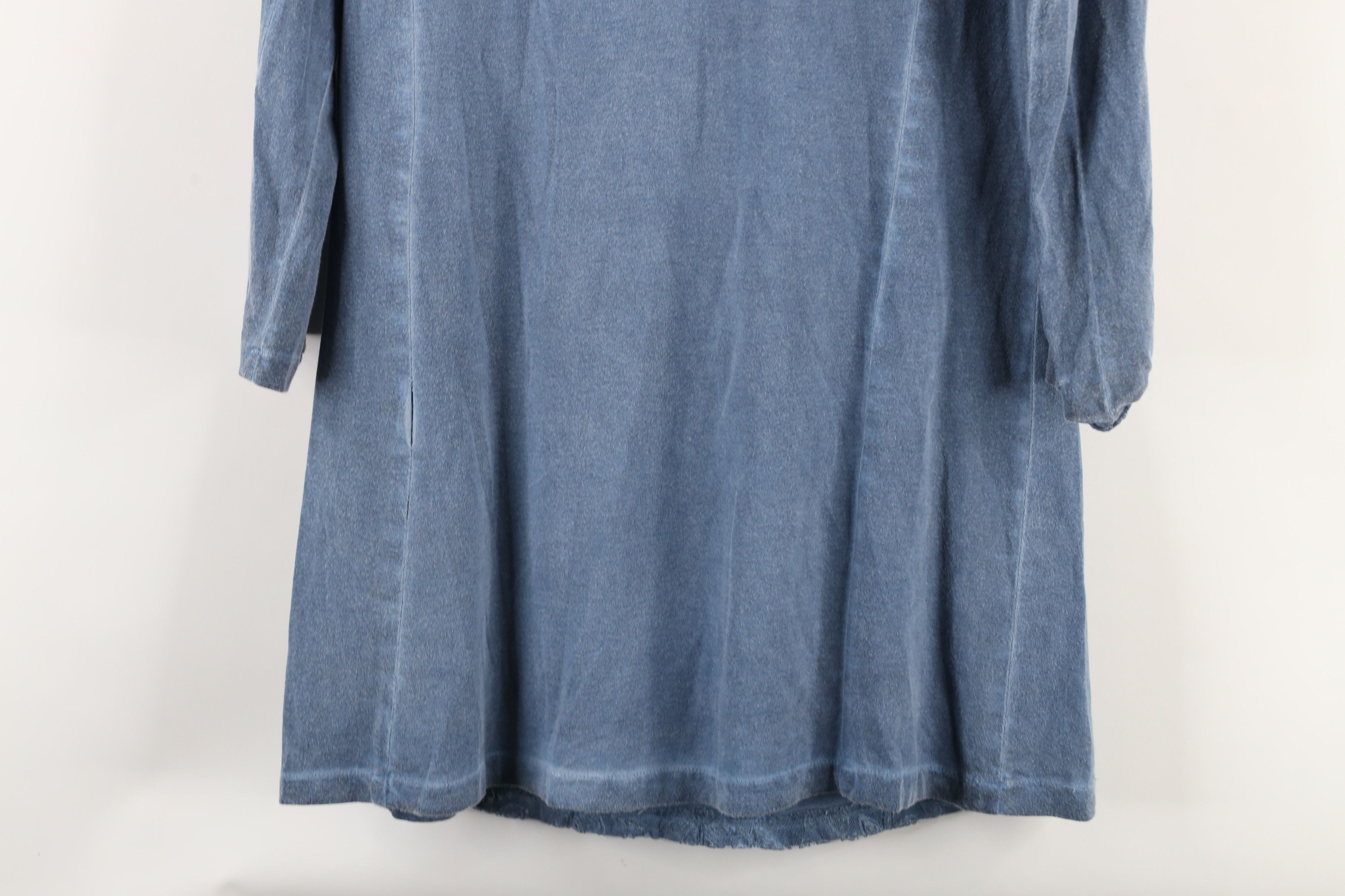 Vintage Vintage 90s Parsley & Sage Lace Flower Tunic T-Shirt Blue Size S / US 4 / IT 40 - 14 Thumbnail