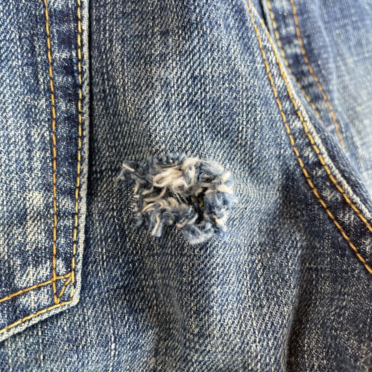 Japanese Brand 🔥🇯🇵Le-Model Stoned Washed Ripped Distress Selvedge Denim Jean Size US 31 - 10 Thumbnail