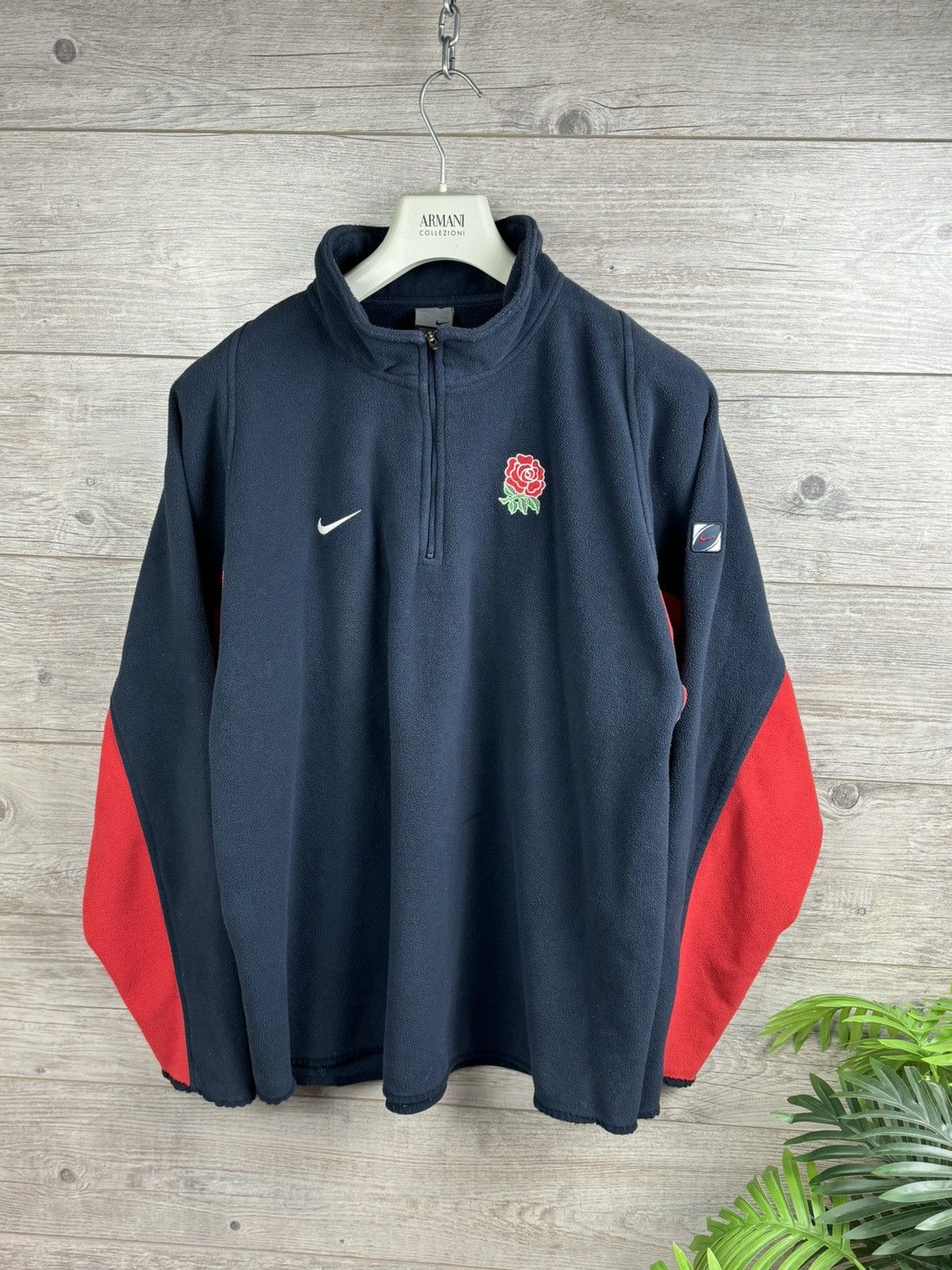 Nike Nike Vintage Rugby Fleece Jacket Y2K Drill style size XXL Size US XXL / EU 58 / 5 - 7 Thumbnail