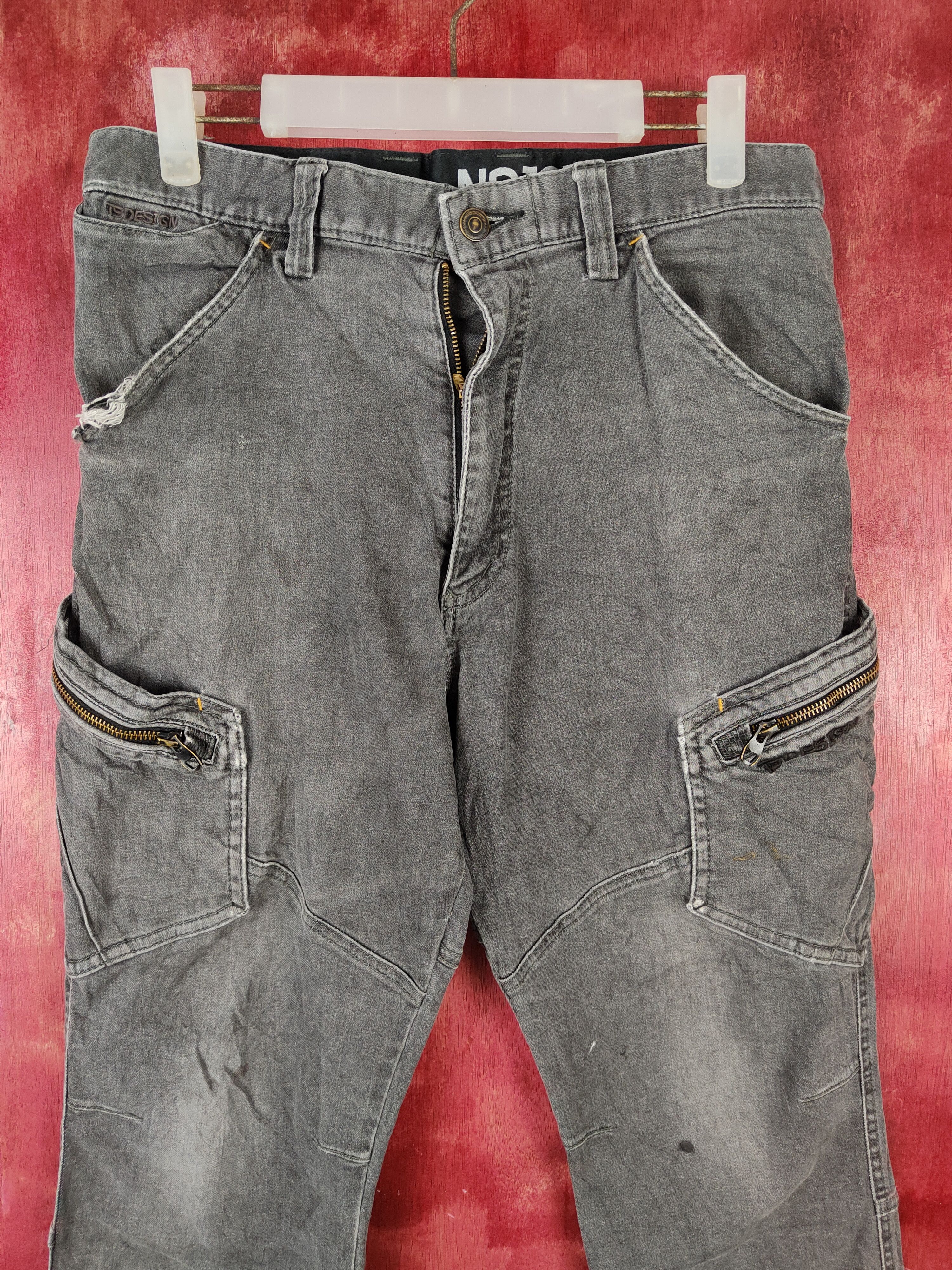 Japanese Brand TS Design Black Multipocket Tactical Denim #S1274 Size US 32 / EU 48 - 2 Thumbnail