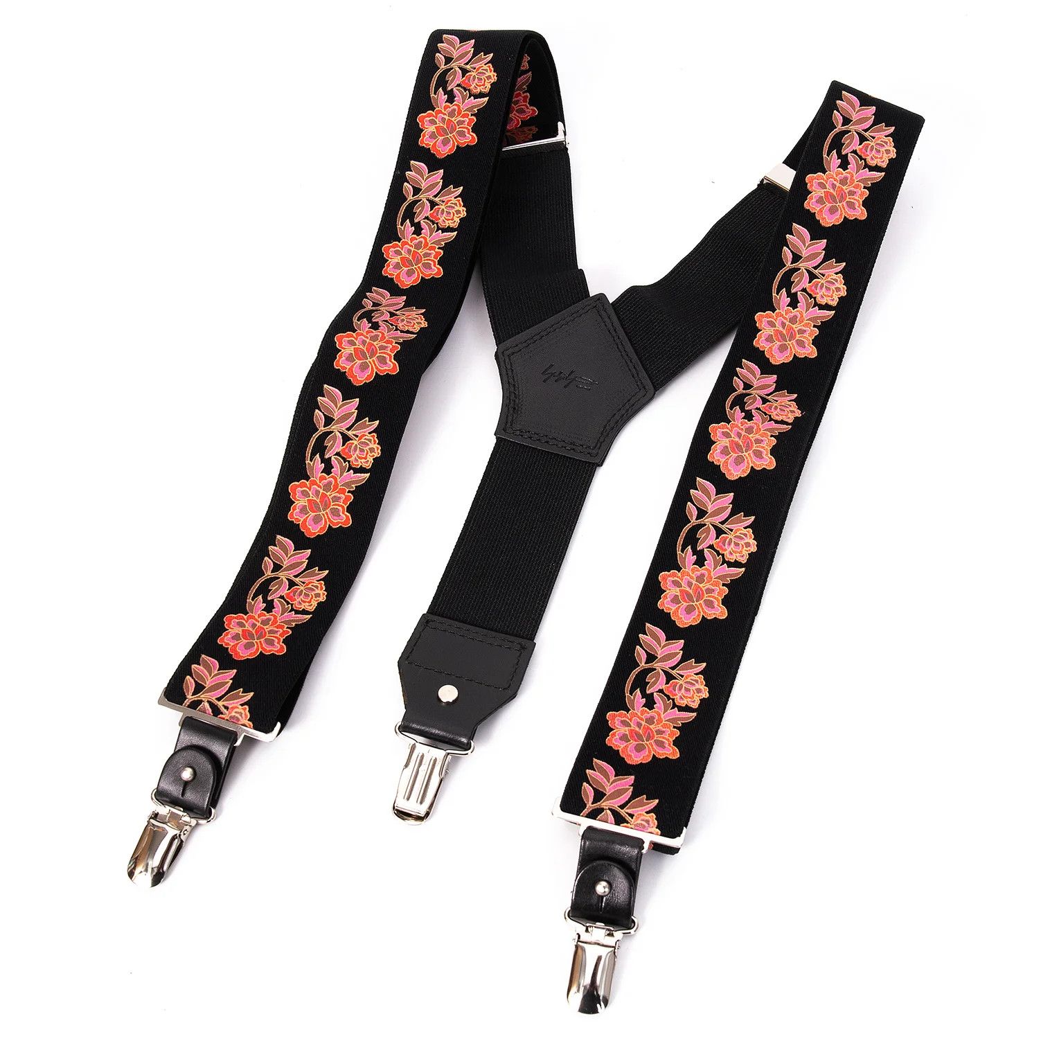 Yohji Yamamoto Yohji Yamamoto Floral Print Suspender Black Size ONE SIZE - 1 Thumbnail