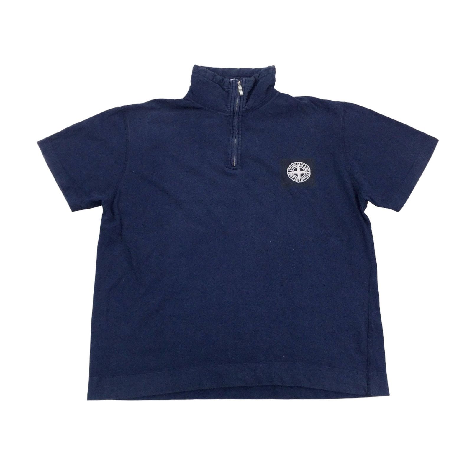 Stone Island 90s 1/4 Zip T-Shirt - Medium
