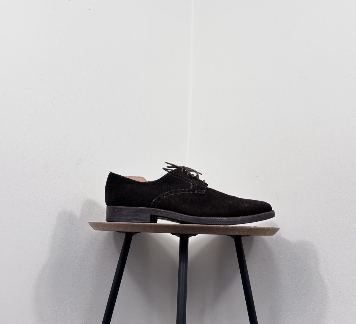 Heinrich Dinkelacker Heinrich Dinkelacker Men’s Dark Brown Suede Leather Shoes Size US 12 / EU 45 - 2 Thumbnail
