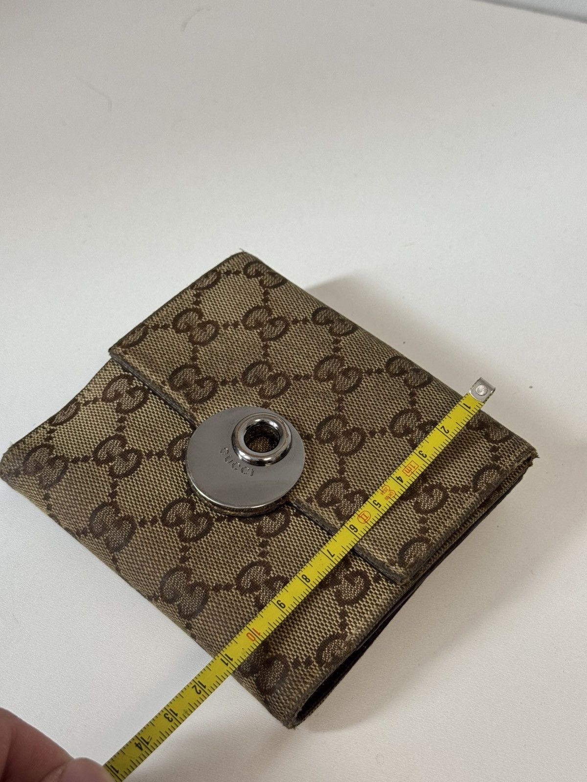 Gucci Authentic, Gucci Brown Mono Canvas Compact Bi-fold Size ONE SIZE - 20 Thumbnail