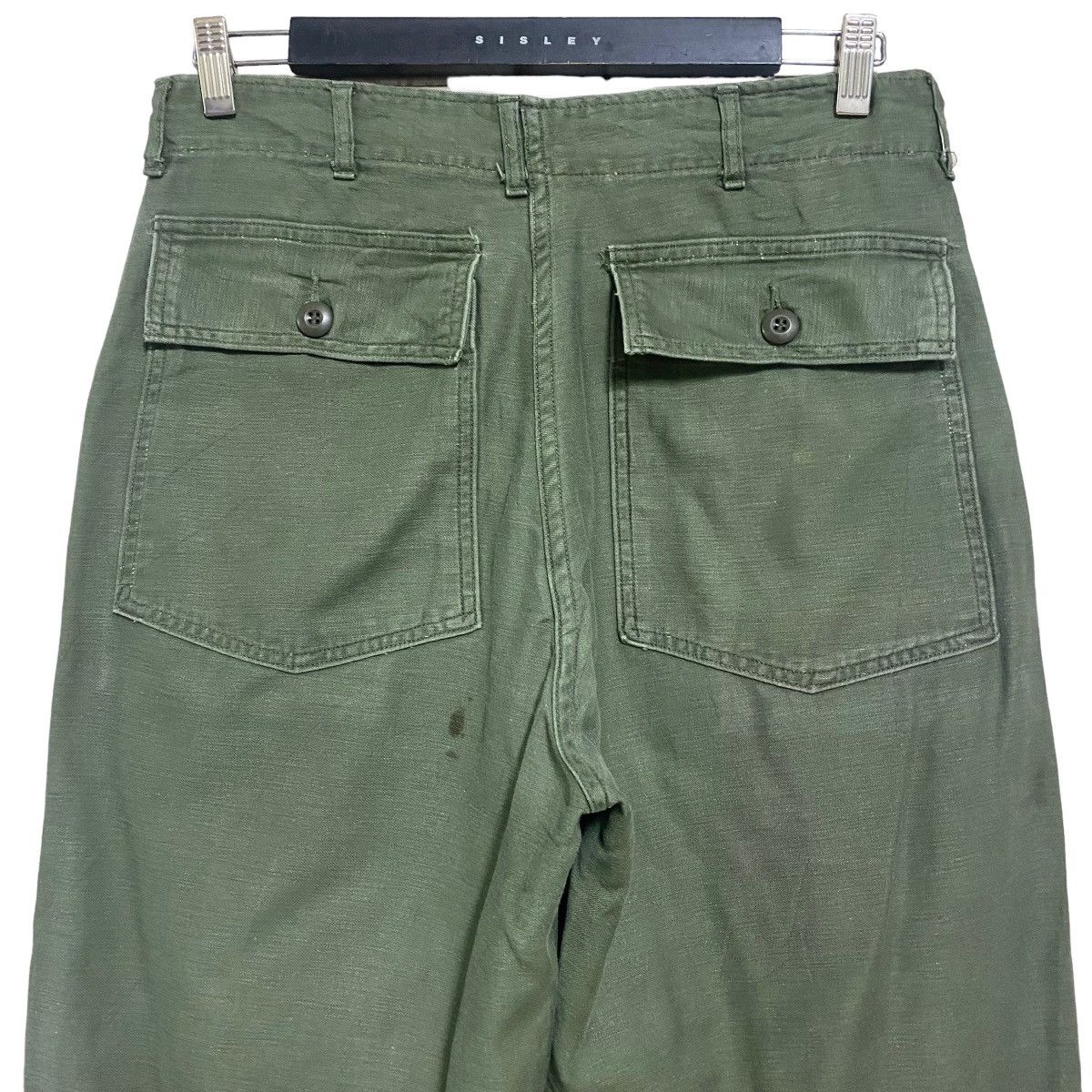 Vintage Vintage 60s US Army Fatigue Pants Og107 Sateen Size US 31 - 11 Thumbnail