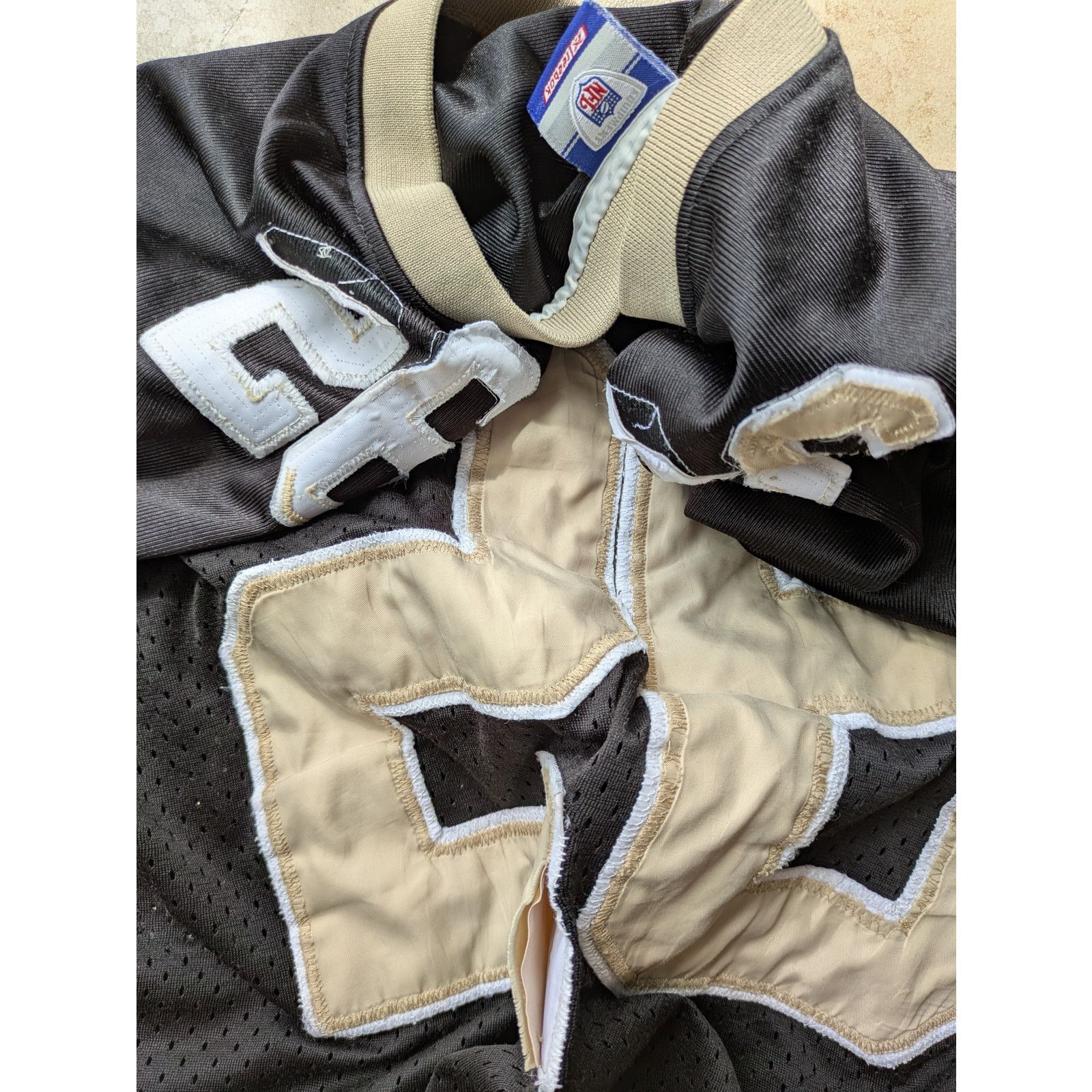 NFL × Reebok Deuce McALLISTER New Orleans Saints 2000s RBK jersey 60 3x Size US XXL / EU 58 / 5 - 4 Thumbnail