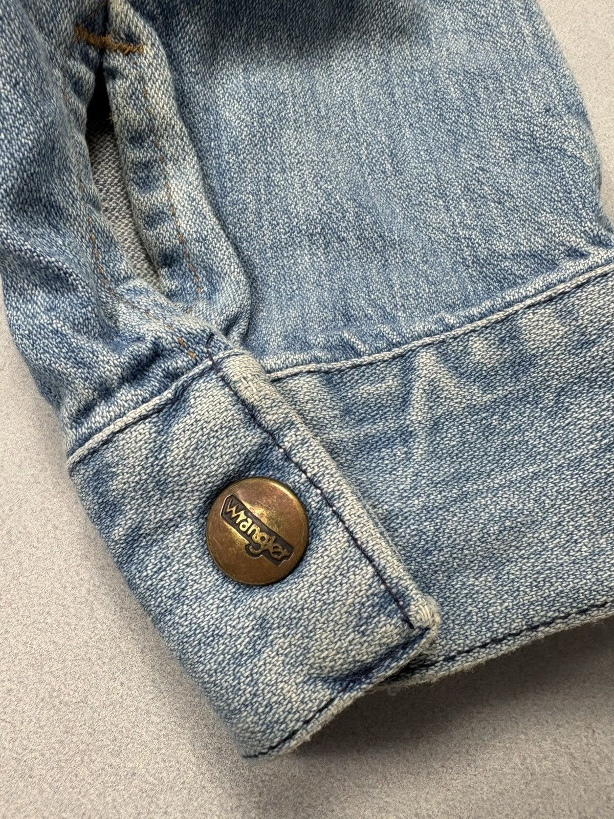 Wrangler Vintage Wrangler Zip Up Denim Trucker Jacket 80s Rare Faded Size XS / US 0-2 / IT 36-38 - 13 Thumbnail