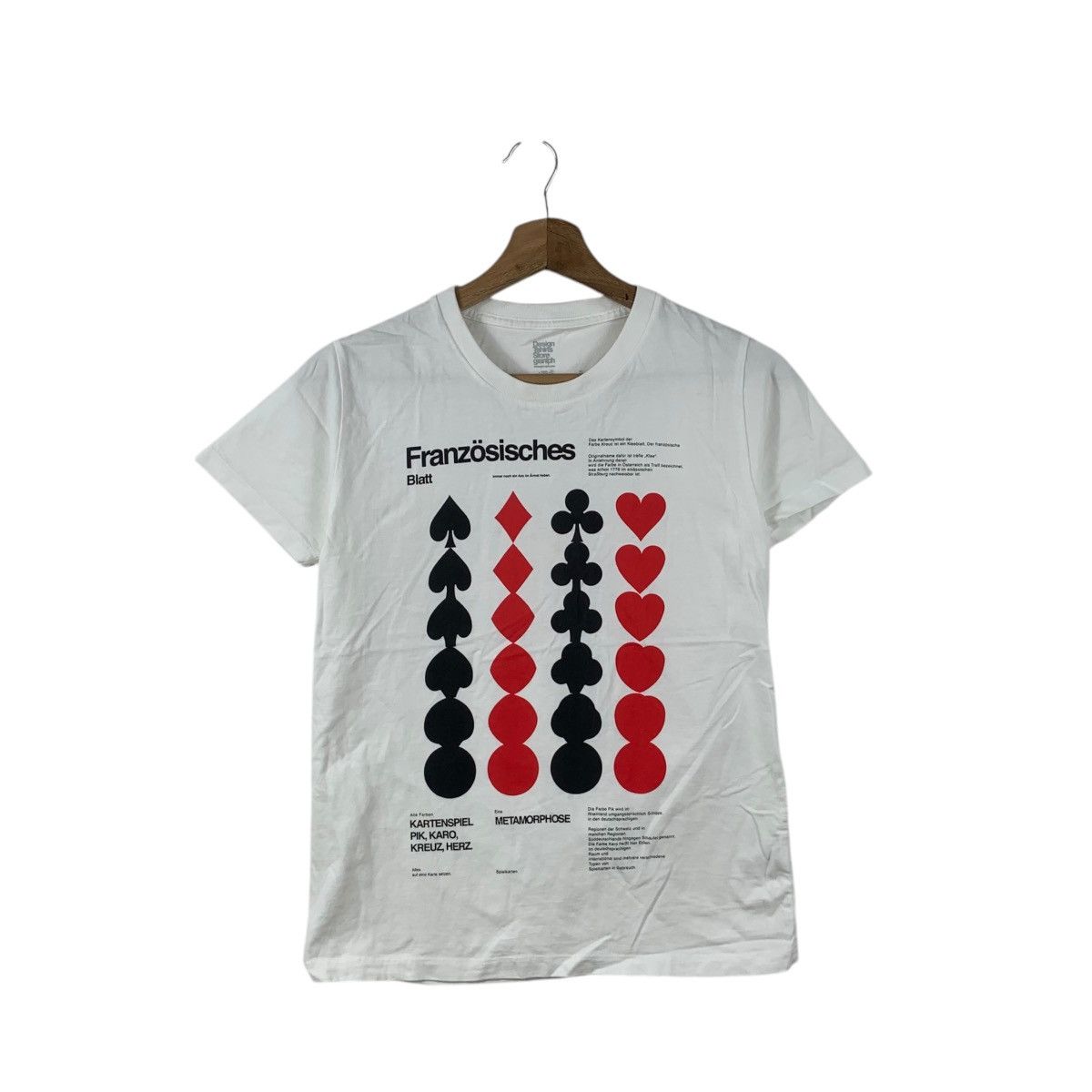 Vintage GRANIPH FRANZOSISCHES METAMORPHOSE Design Tee Shirt Top Size S / US 4 / IT 40 - 1 Thumbnail