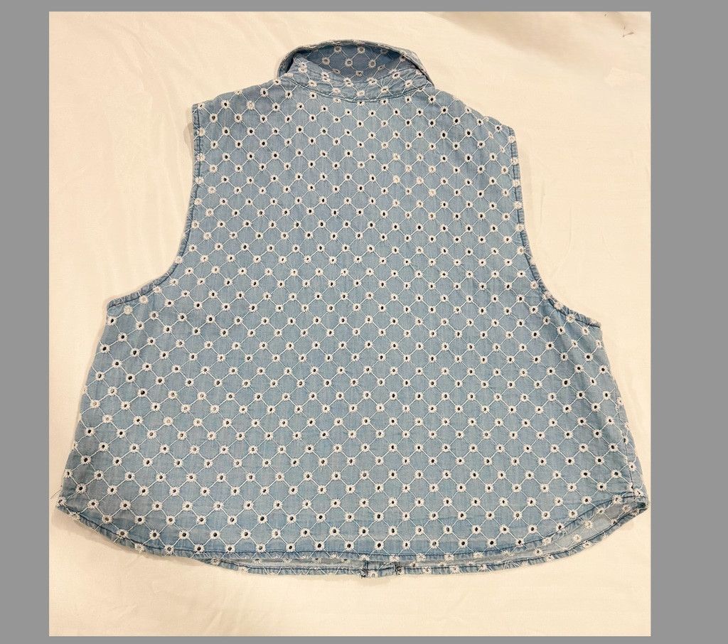 Zara Zara Openwork embroidery denim top Size M & Shorts Size 6 US Size M / US 6-8 / IT 42-44 - 6 Thumbnail