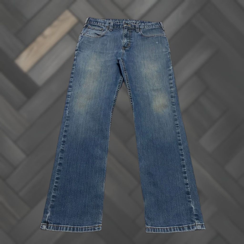 Carhartt VINTAGE Carhartt Rugged Flex Relaxed Fit Men's Jeans Size 32×30 Blue Straight Size US 32 / EU 48 - 1 Thumbnail