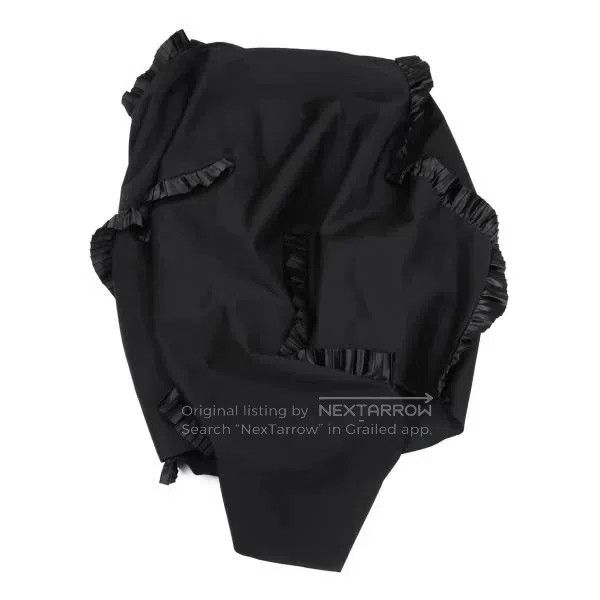 Comme des Garcons Comme Des Garcons size S Black Retro 3D Lace Hem Skirt Size 22" - 3 Thumbnail