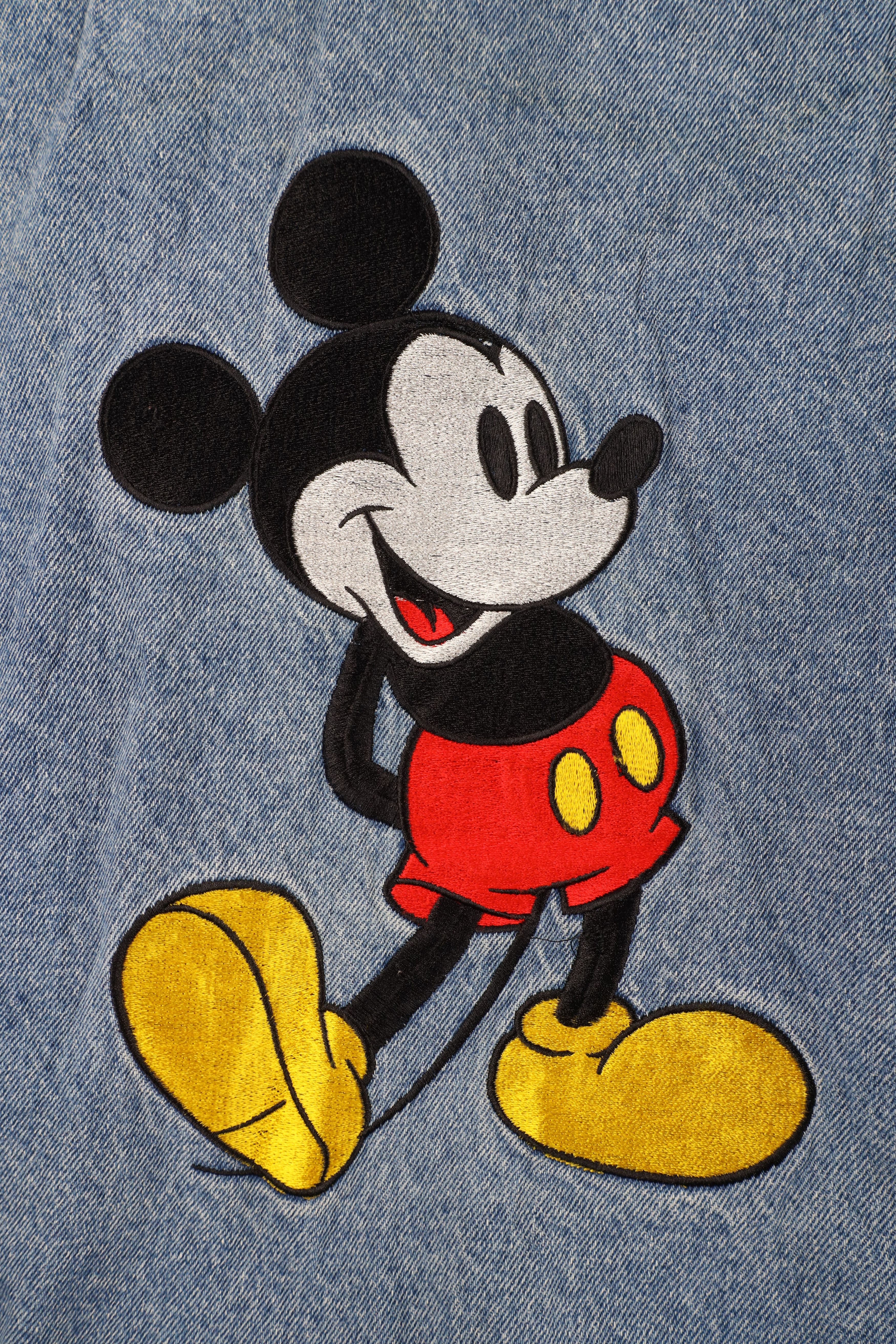 Disney Vintage 90s Disney Mickey Mouse Denim Jean Trucker Jacket Size US XXL / EU 58 / 5 - 12 Thumbnail