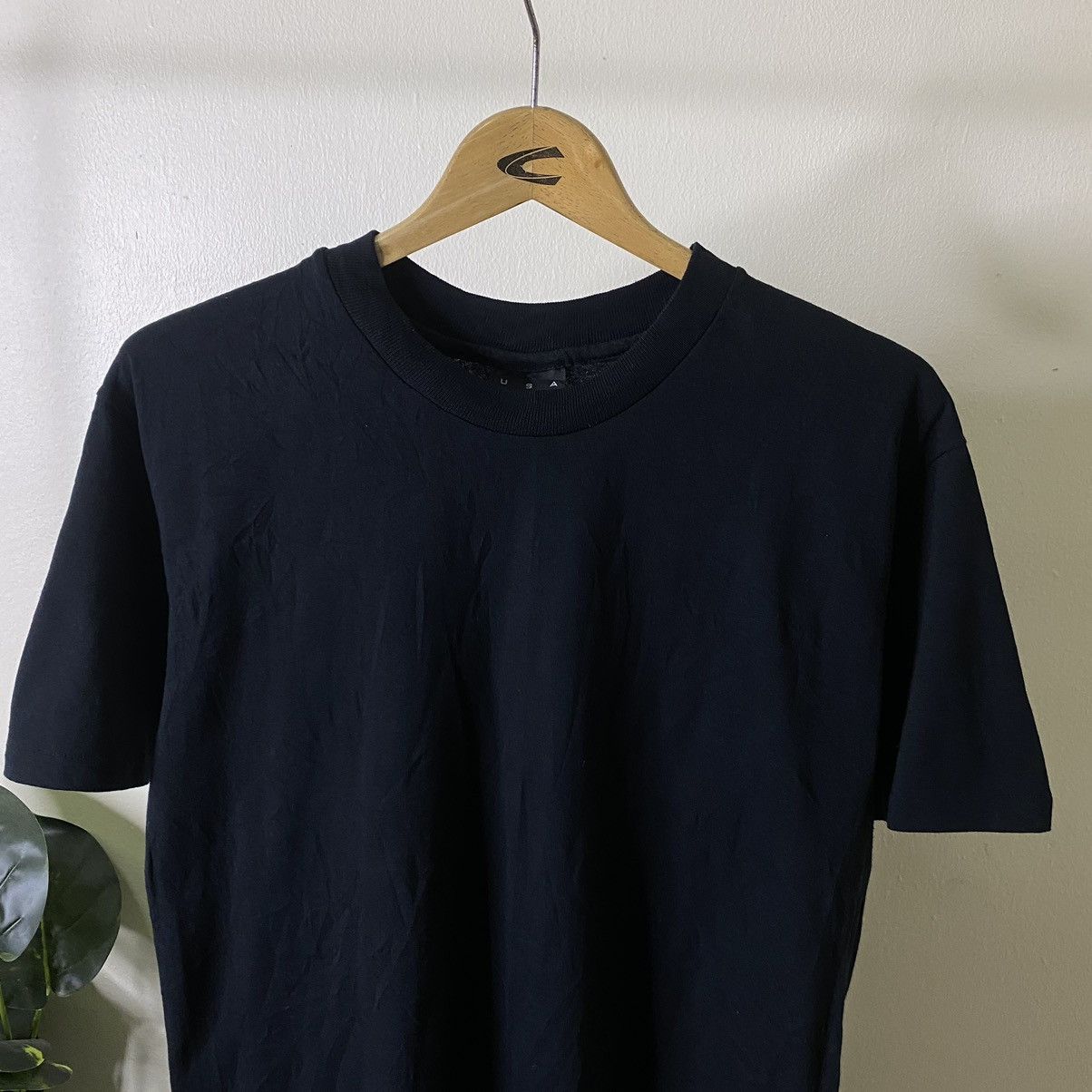 Vans Vintage 1990s Vans Black Blank Skater Tee Size US M / EU 48-50 / 2 - 2 Thumbnail