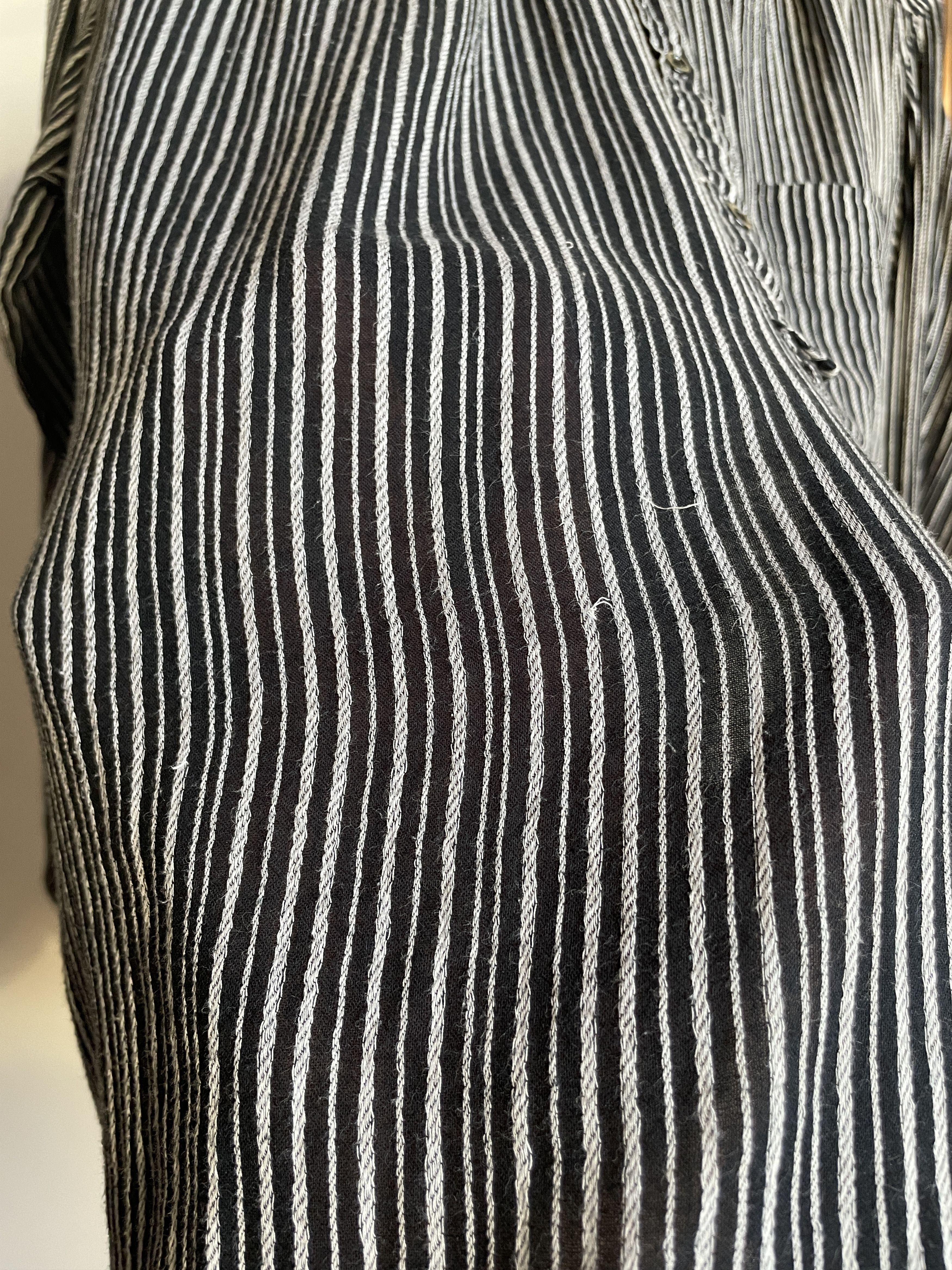 Isabel Marant Etoile Isabel Marant Etoile Collarless Striped Grandad Blouse Size XS / US 0-2 / IT 36-38 - 9 Thumbnail