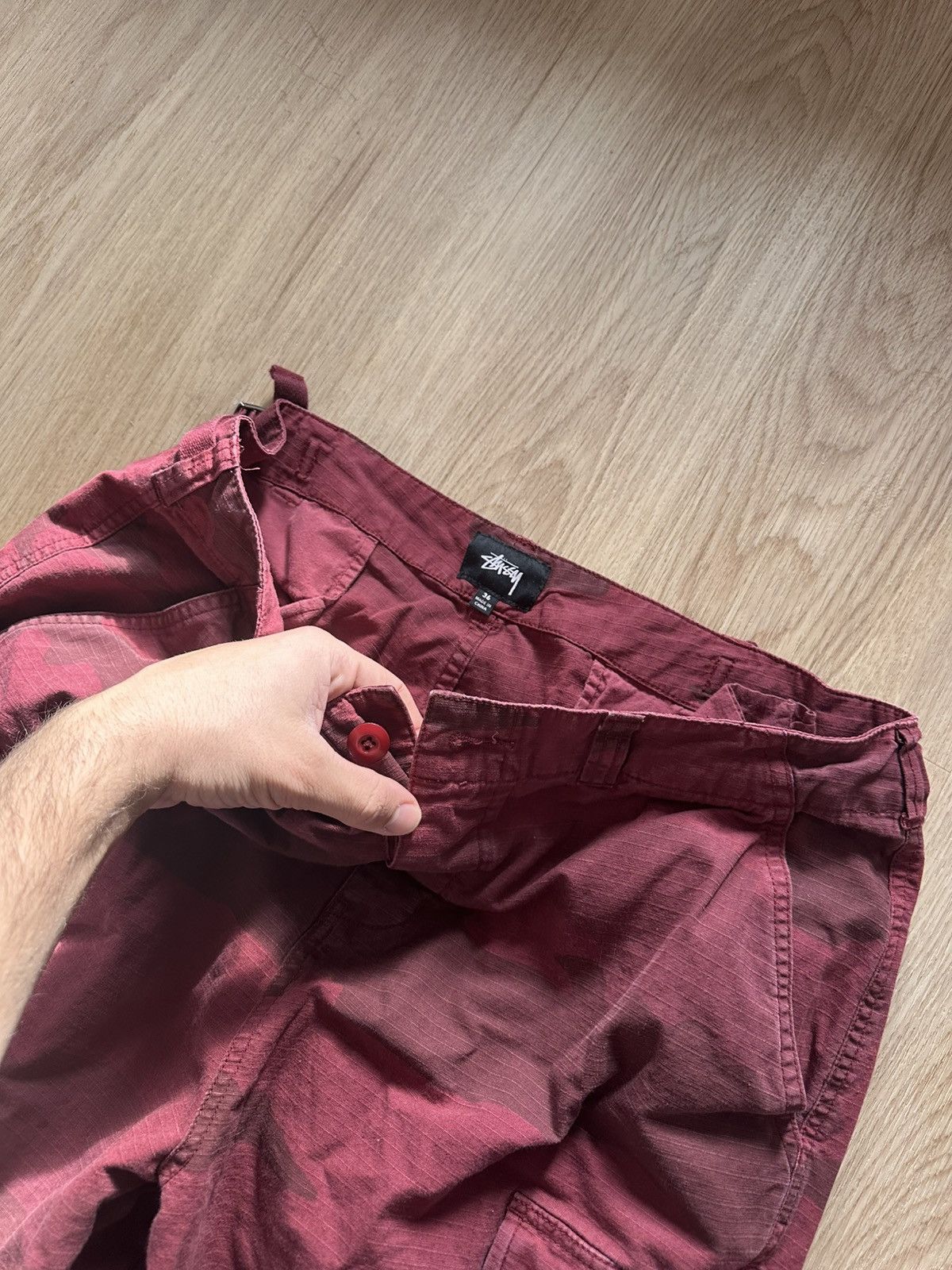 Stussy Stüssy Lavender Camo Ripstop Cargo Pants Size US 36 / EU 52 - 3 Thumbnail
