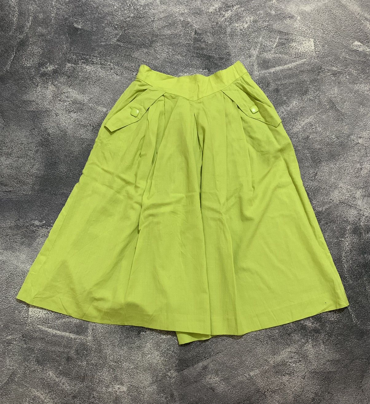 image of Christian Dior Monsieur Christian Dior Pret A Porter Pant Skirt in Green, Women's (Size 23)