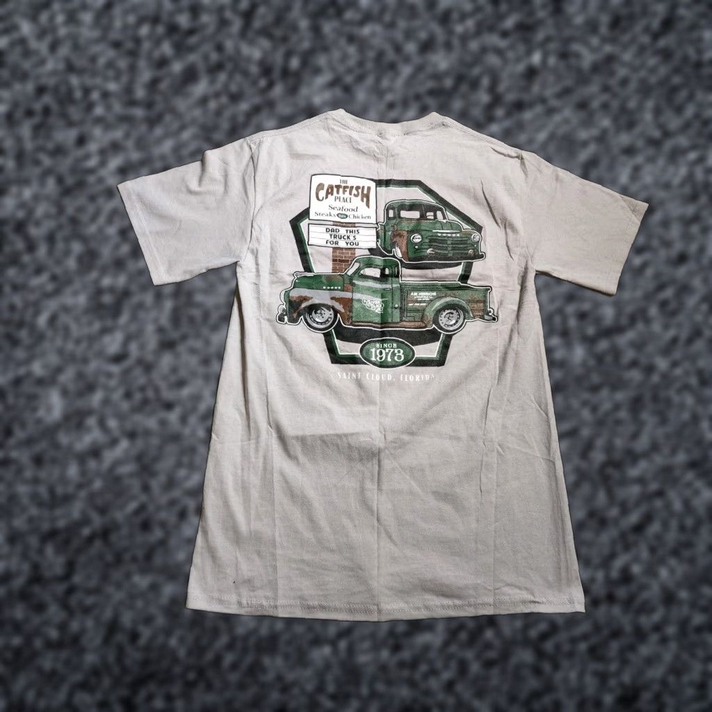 Jerzees JERZEES Graphic Print T-Shirt Mens S Multicolor Florida Fishing Food Catfish Gator Size US S / EU 44-46 / 1 - 1 Thumbnail