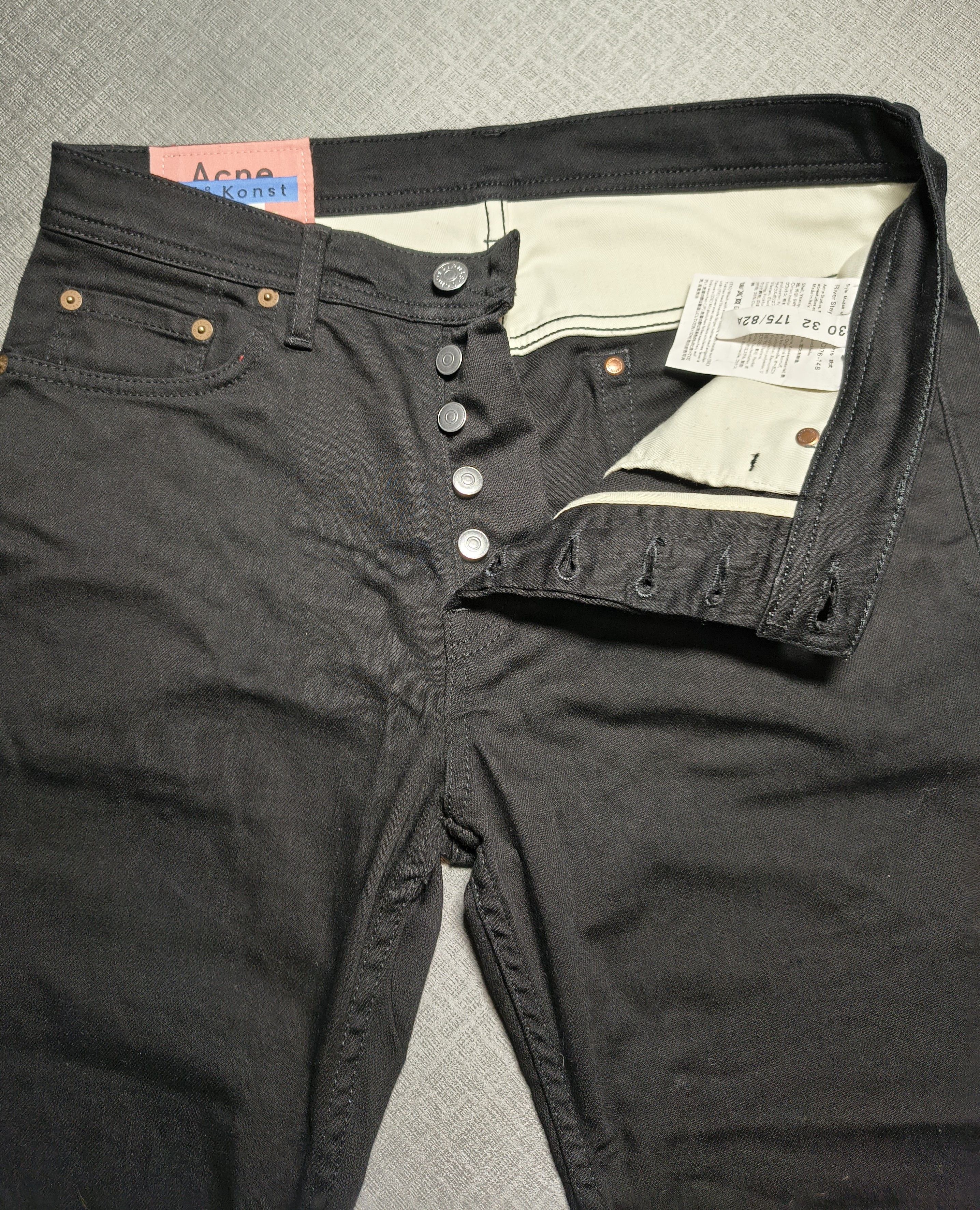 Acne Studios Acne Studios Blå Konst River Stay Black Denim 30 Size US 30 / EU 46 - 4 Thumbnail