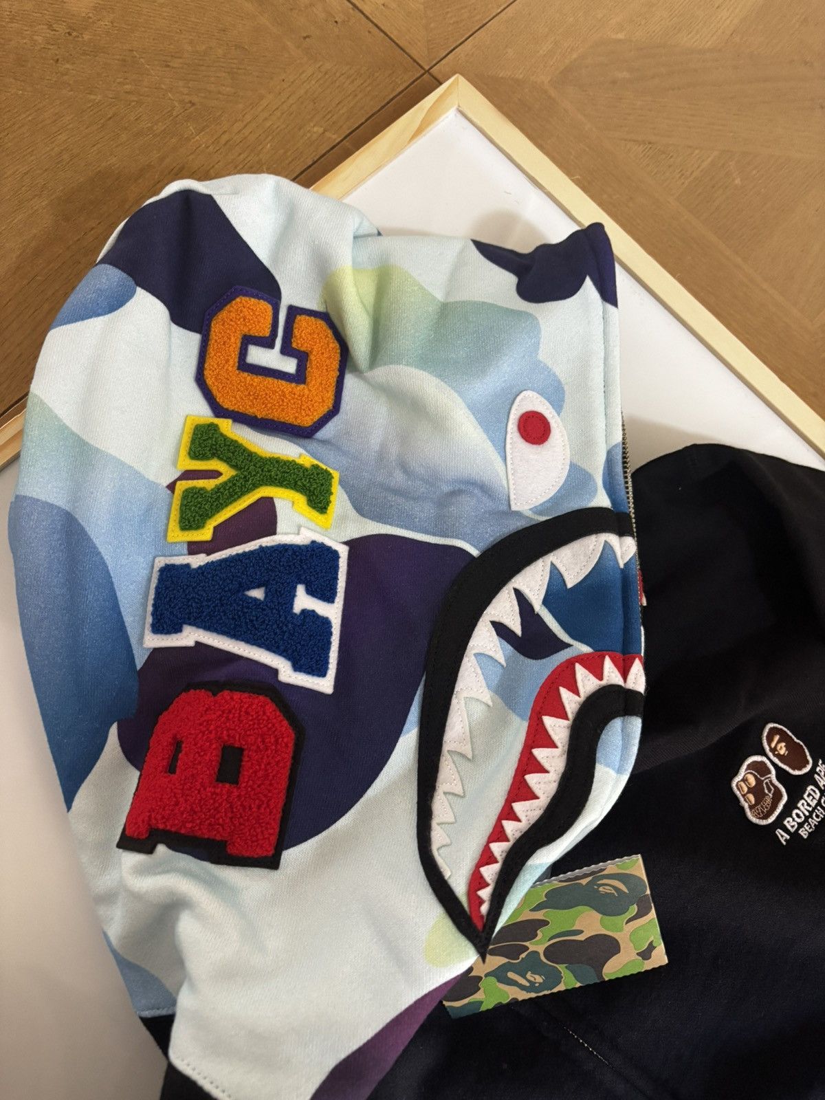 Bape Authentic ape bape x BAYC relaxed fit shark full zip hoodie Size US M / EU 48-50 / 2 - 4 Thumbnail