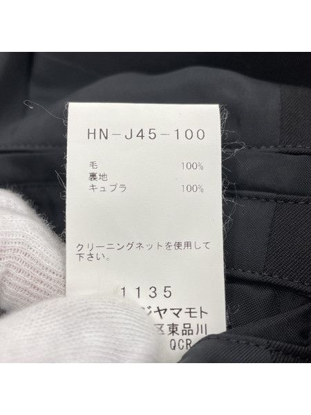 Yohji Yamamoto Yohji Yamamoto Wool Gabber Open Collar Jacket Size US L / EU 52-54 / 3 - 4 Thumbnail