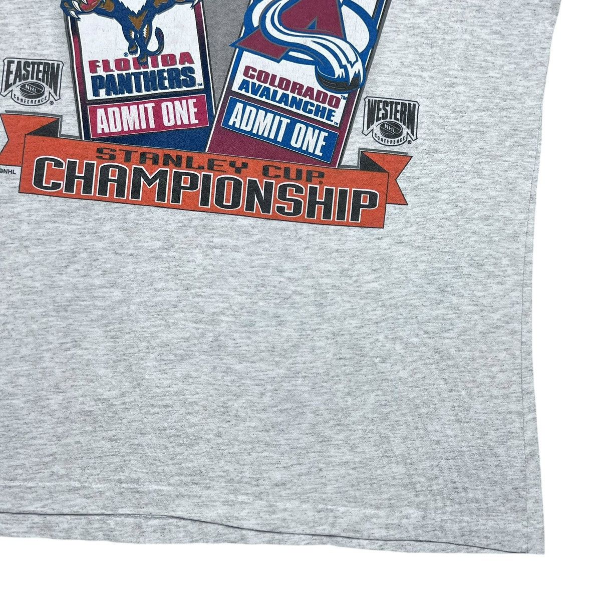 NHL 1996 NHL Stanley Cup Championship Avalanche Panthers T-Shirt Size US XL / EU 56 / 4 - 6 Thumbnail