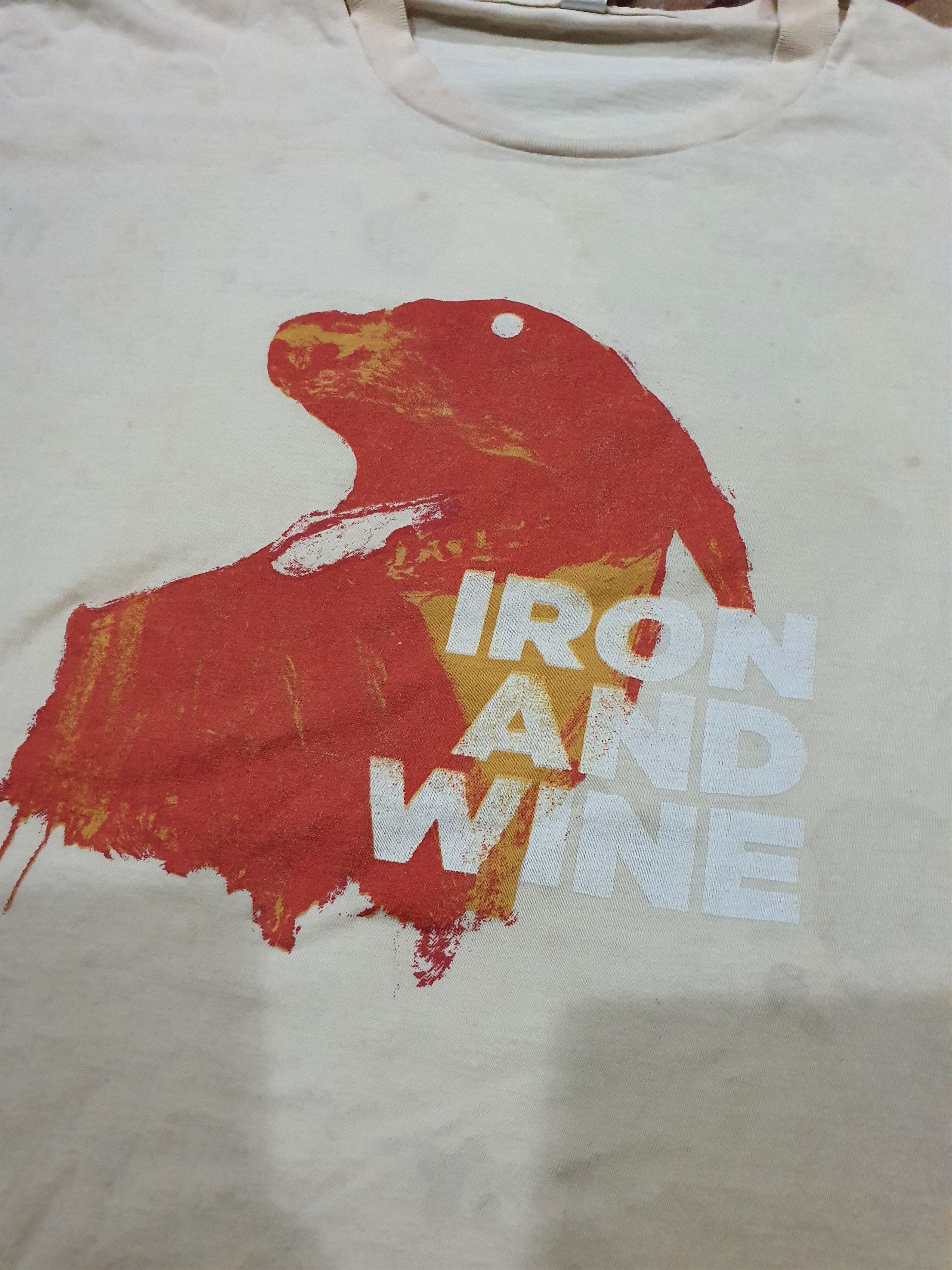 American Apparel vintage Iron & Wine American singer-songwriter t-shirt Size US M / EU 48-50 / 2 - 3 Thumbnail